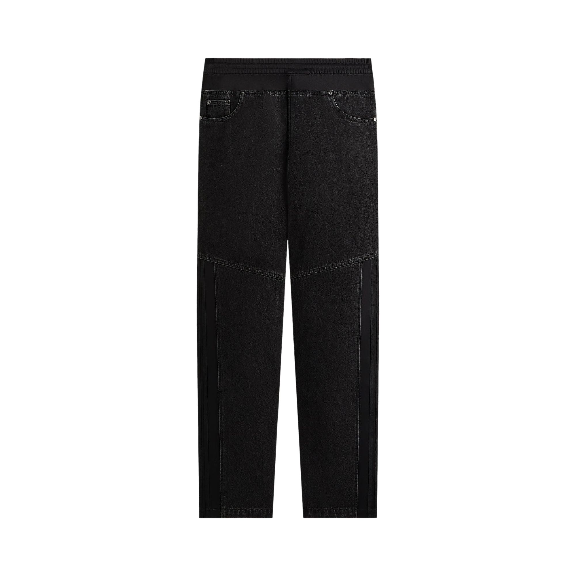 Pre-owned Kith For Adidas Football Denim Pant 'black' | Men's Size M