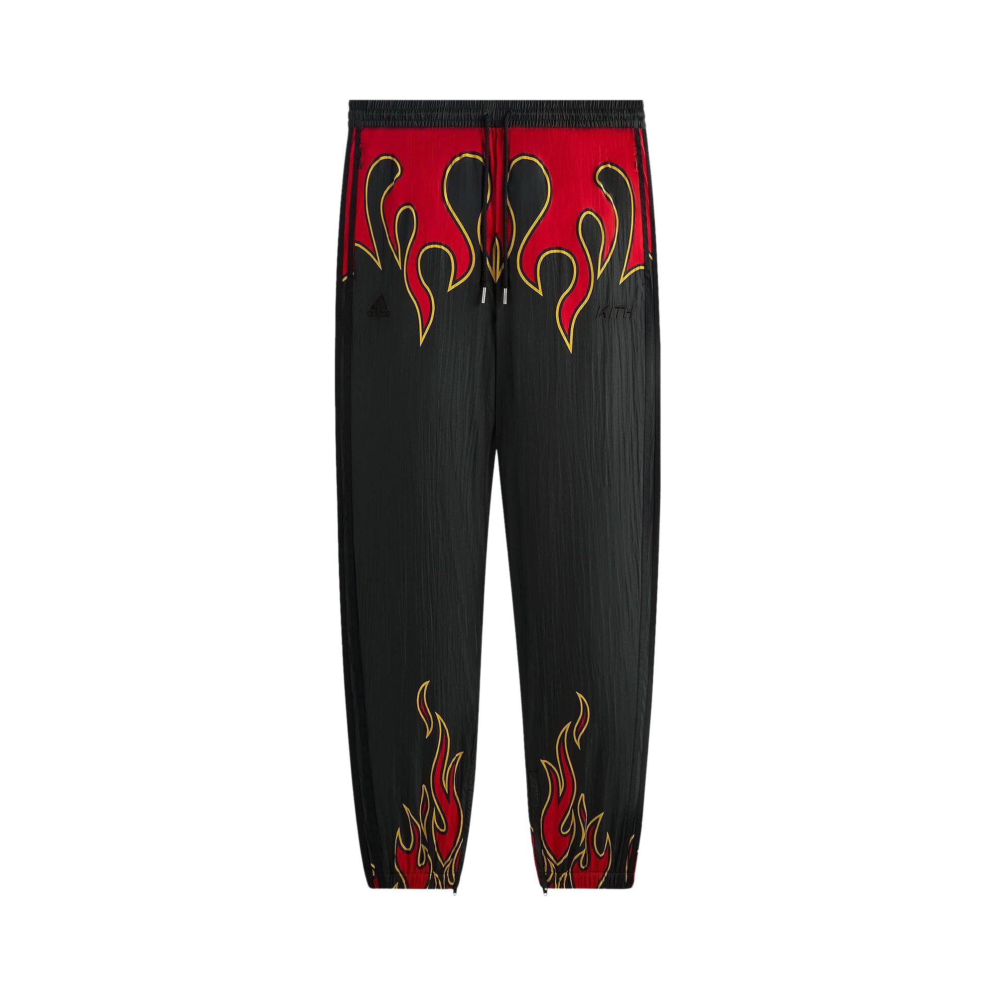 Pre-owned Kith For Adidas Football Flame Pant 'black' | Men's Size L