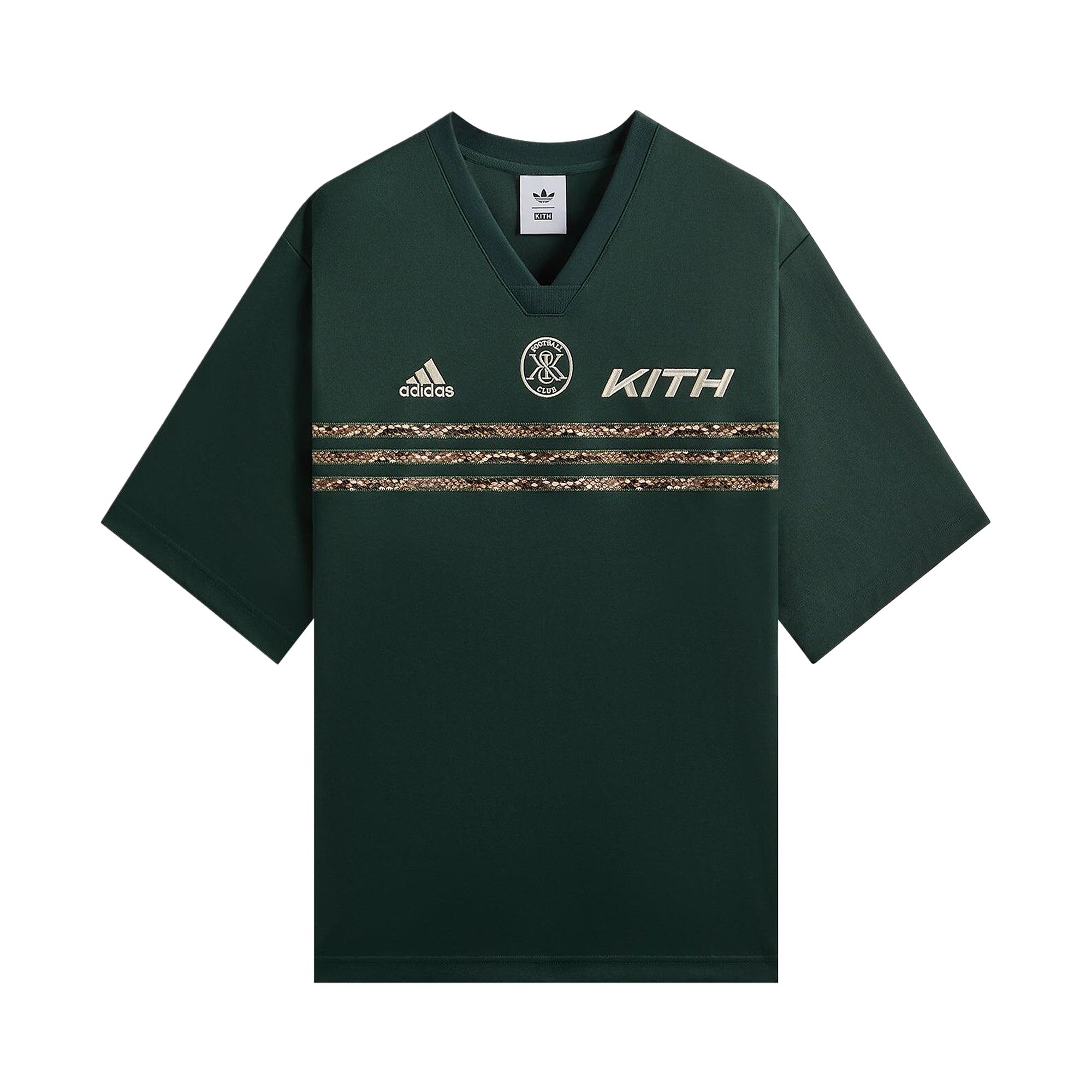 Pre-owned Kith For Adidas Football Python Jersey 'stadium' | Green | Men's Size L
