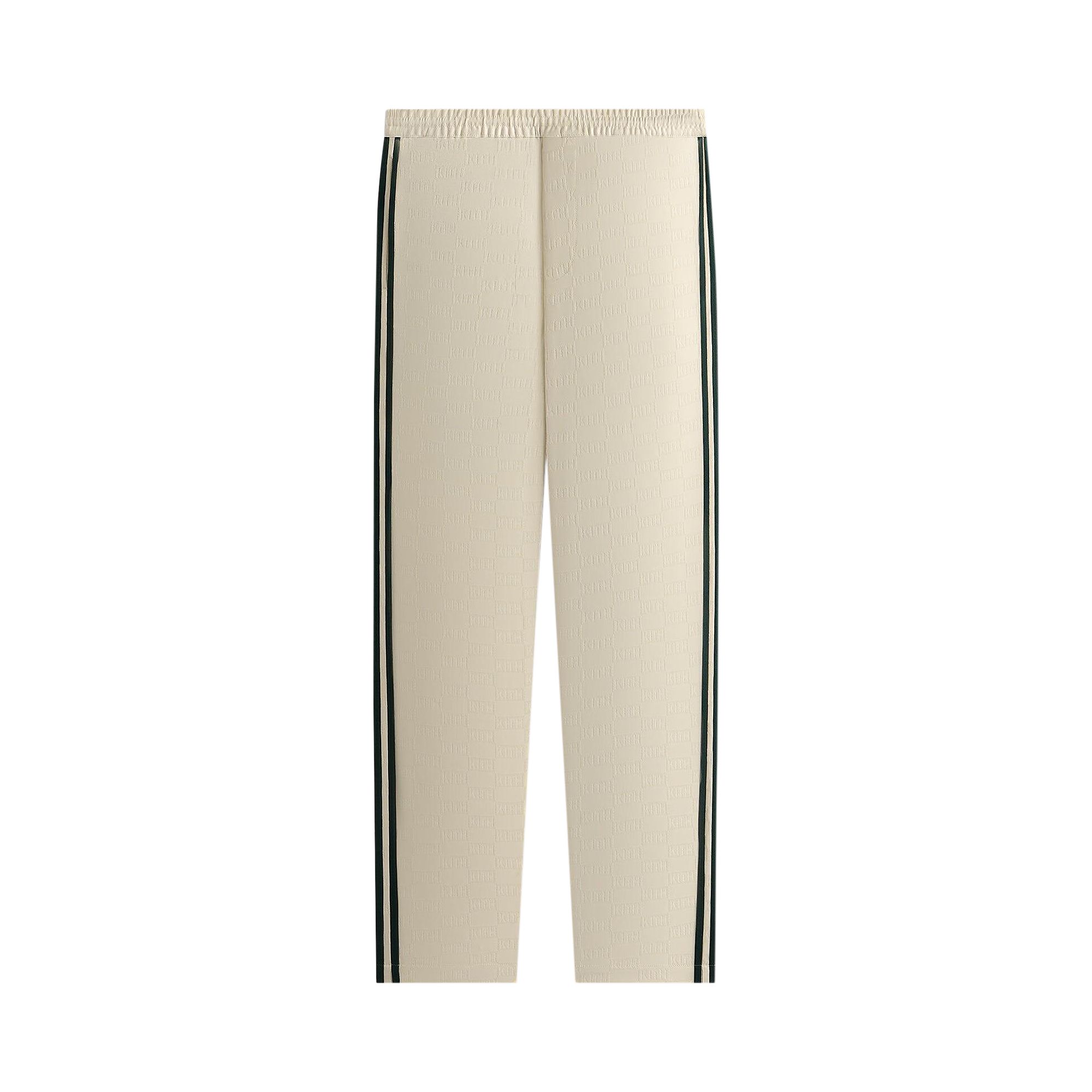 Pre-owned Kith For Adidas Football Monogram Pant 'sandrift' | White | Men's Size M