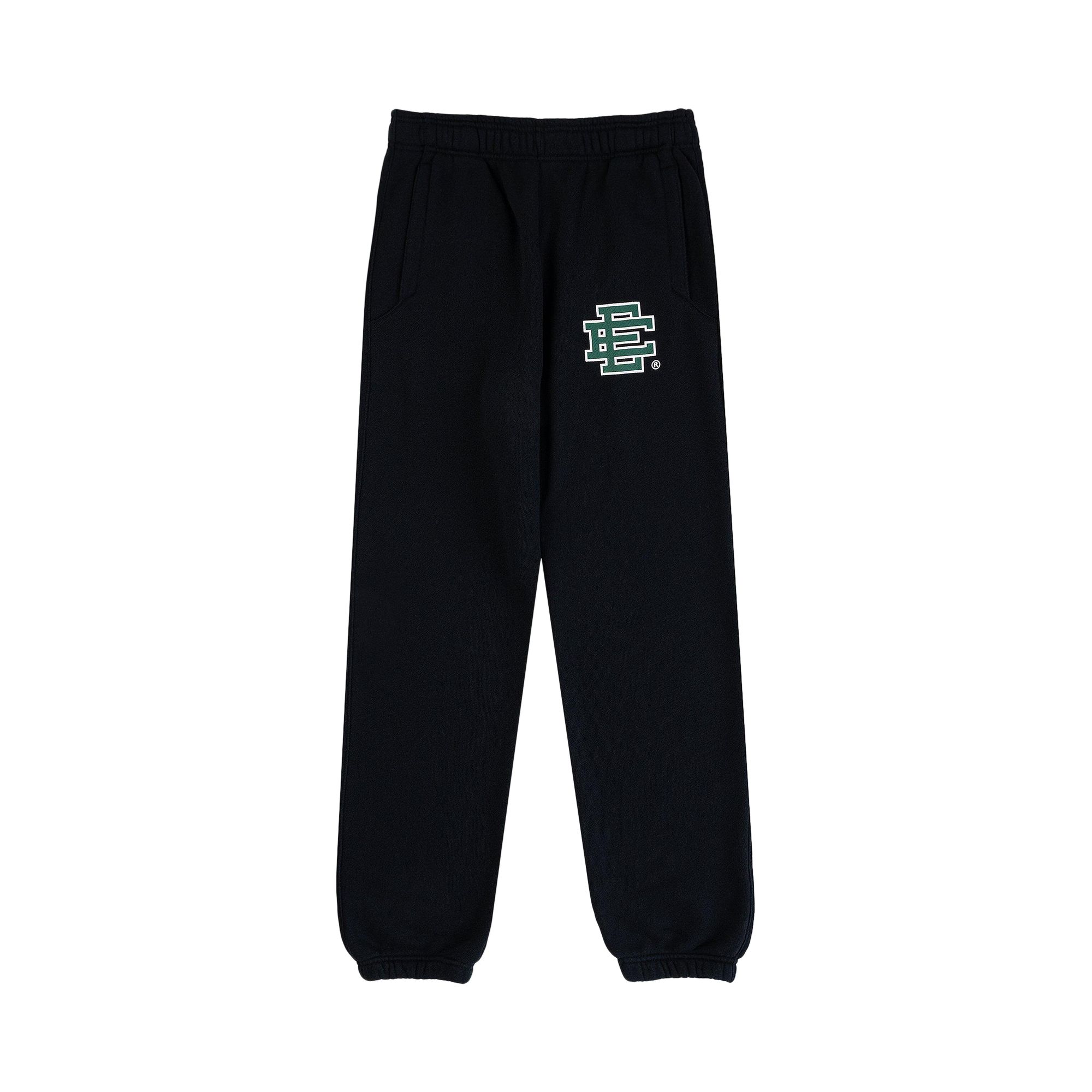 Pre-owned Eric Emanuel Ee Basic Sweatpant 'black/green' | Men's Size L