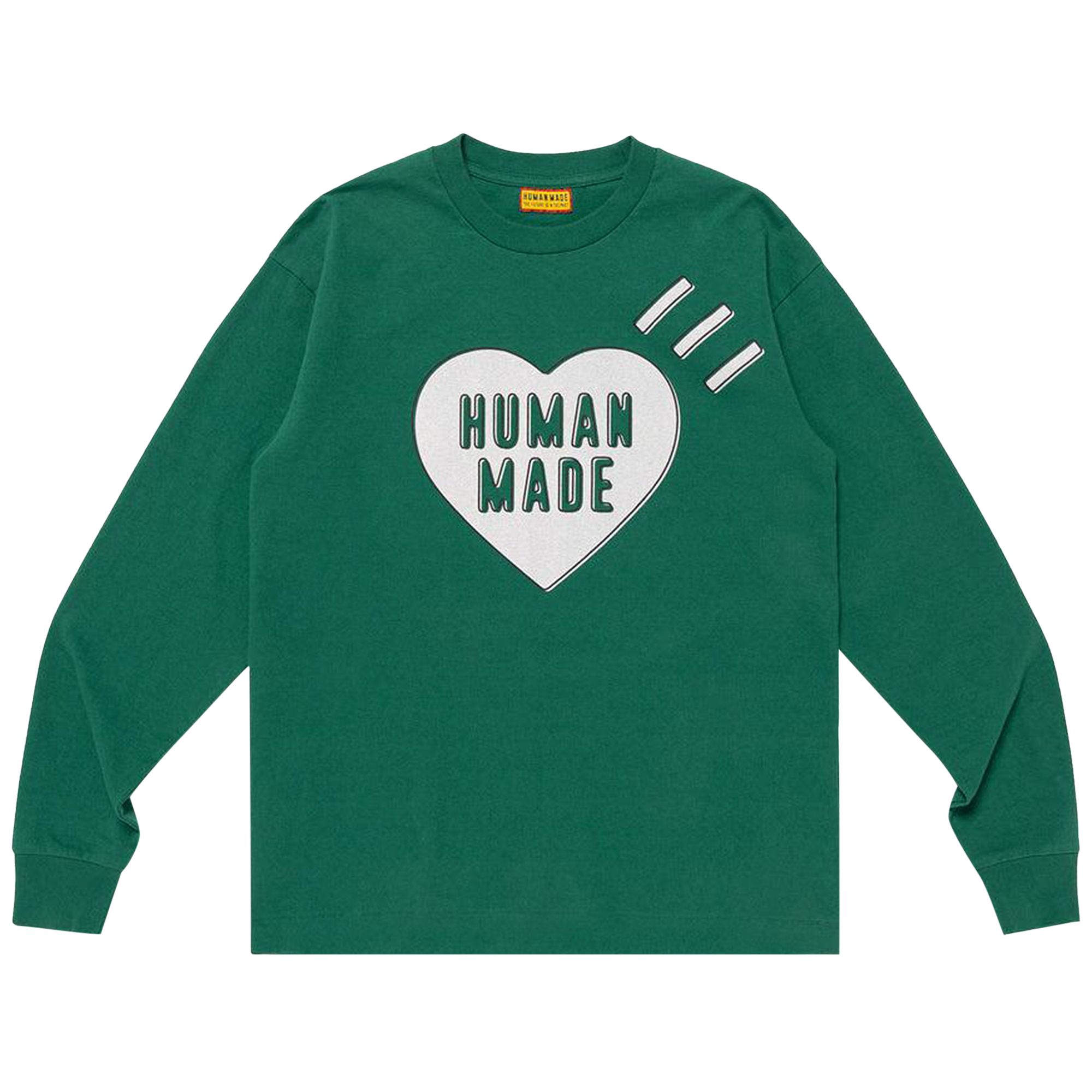Pre-owned Human Made Graphic Long-sleeve T-shirt 'green' | Men's Size Xxl