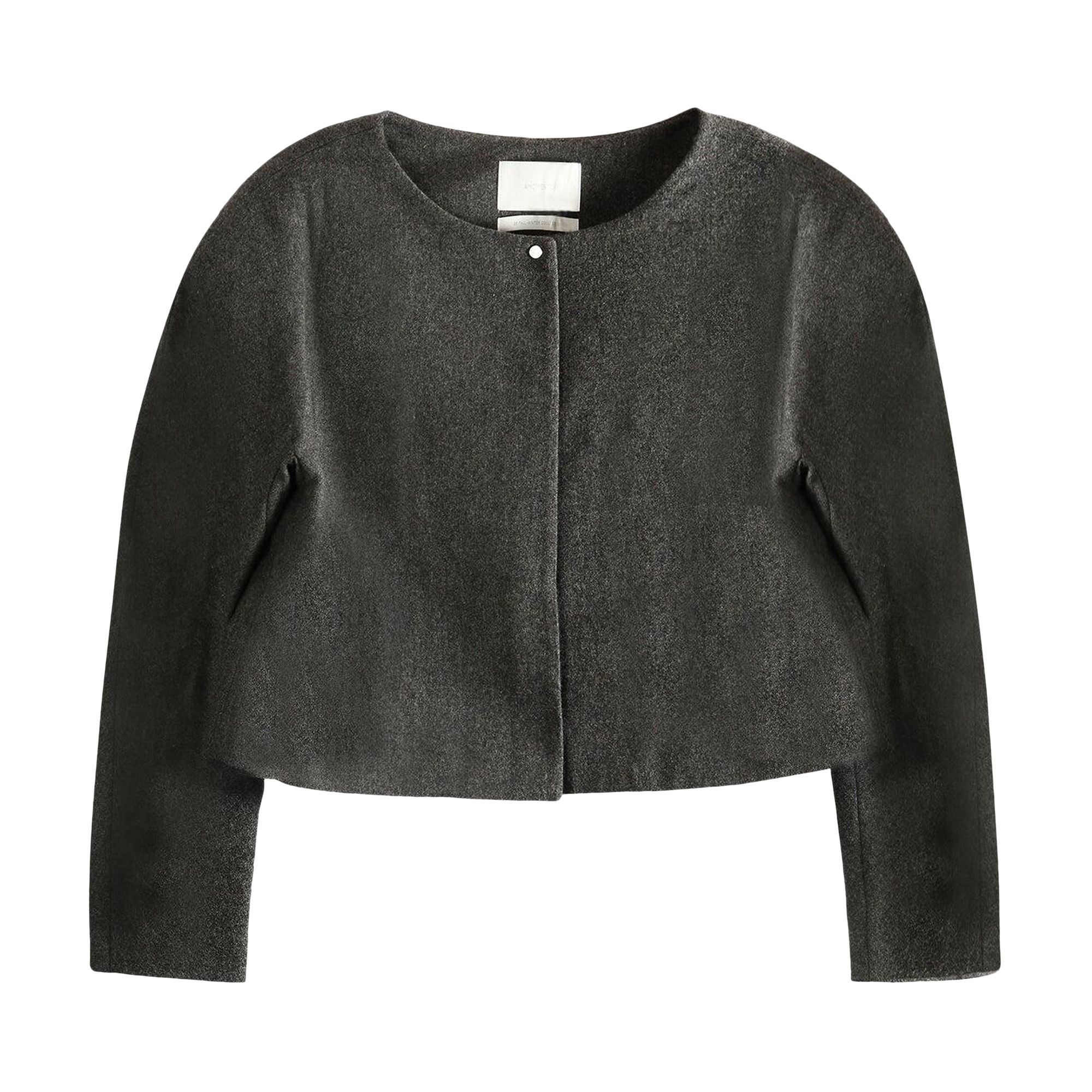 Pre-owned Amomento Rounded Shoulder Jacket 'charcoal' | Brown | Women's Size 0