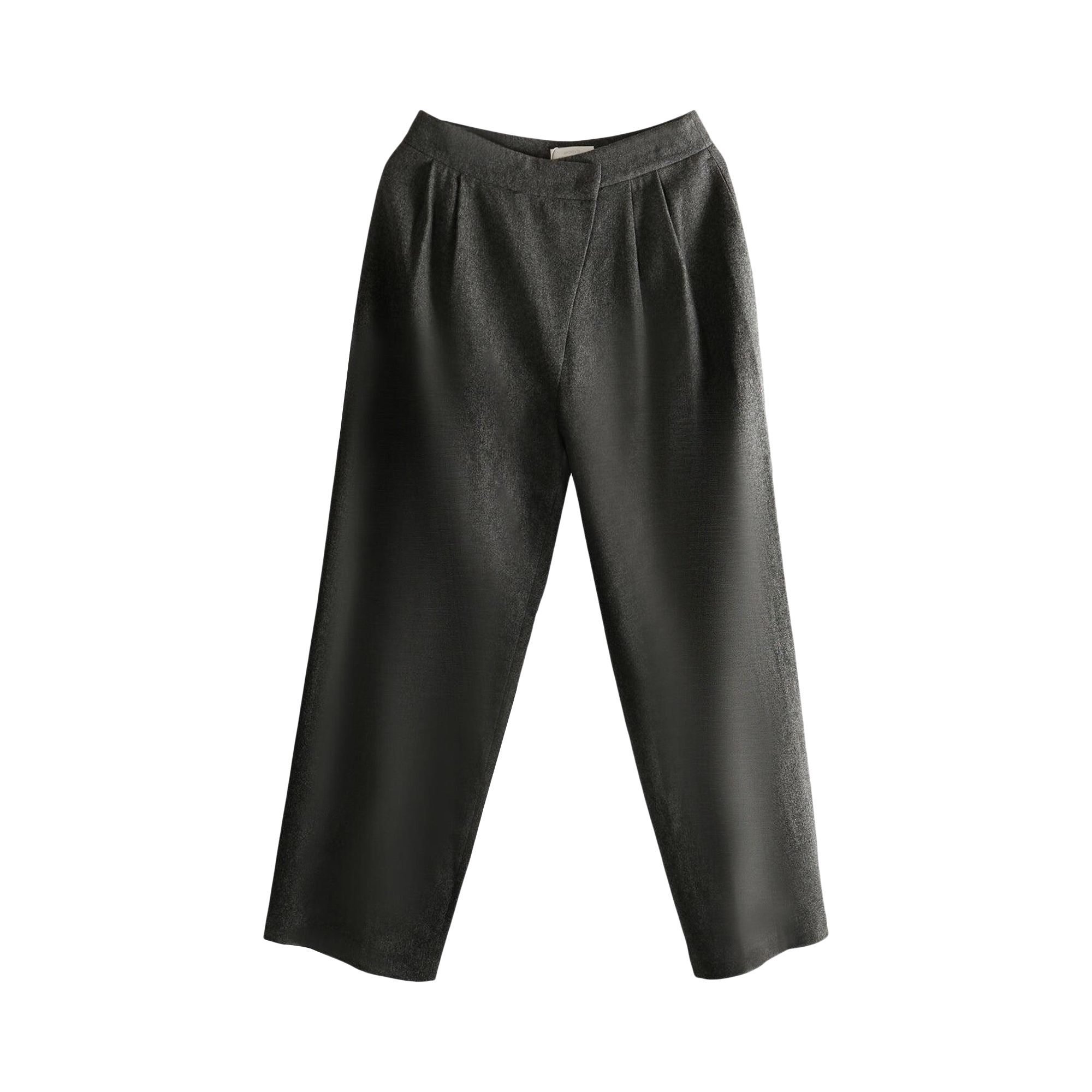 Pre-owned Amomento Wool Wrap Pants 'charcoal' | Brown | Women's Size 2