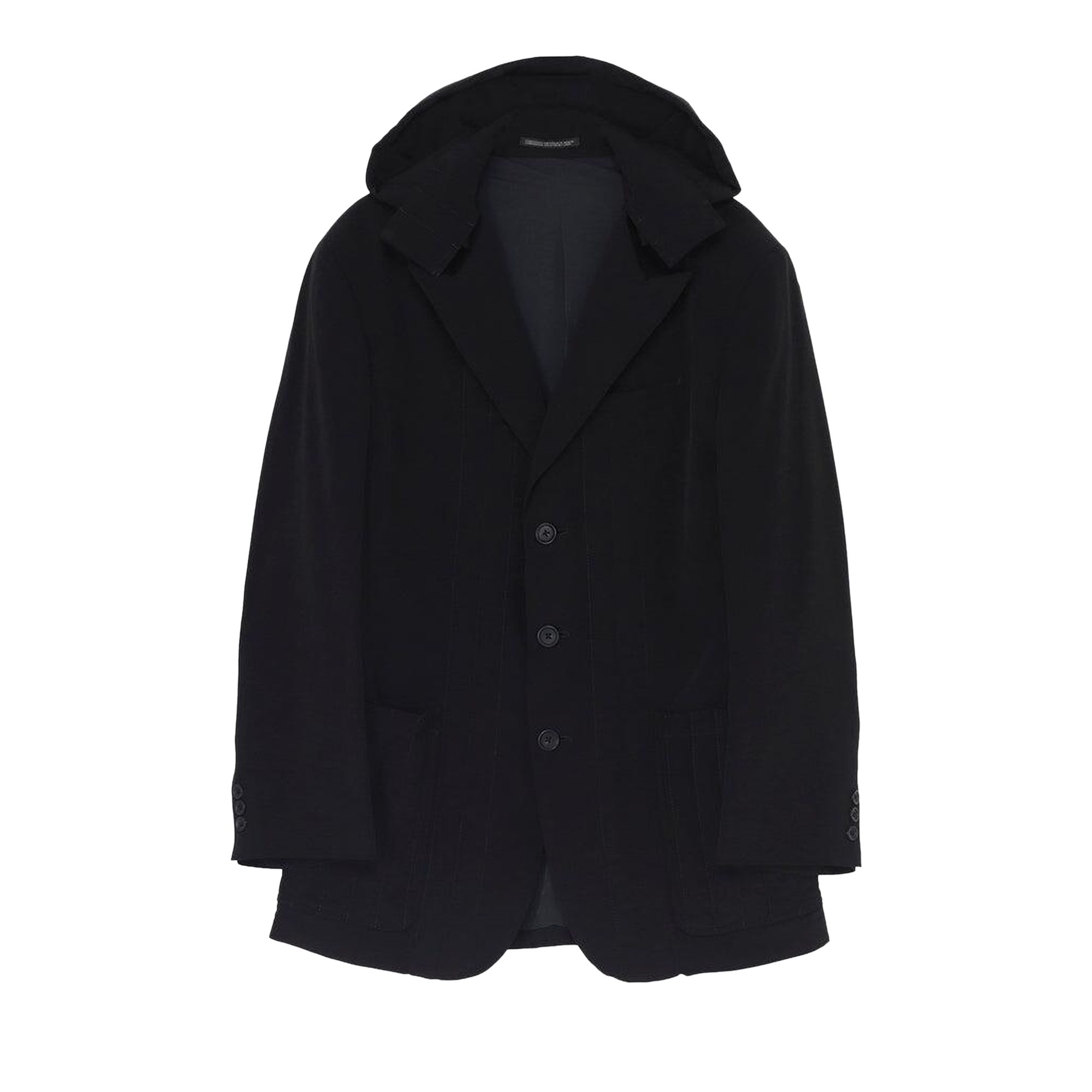 Pre-owned Yohji Yamamoto Pour Homme Padded J Hooded 'black' | Men's Size 3