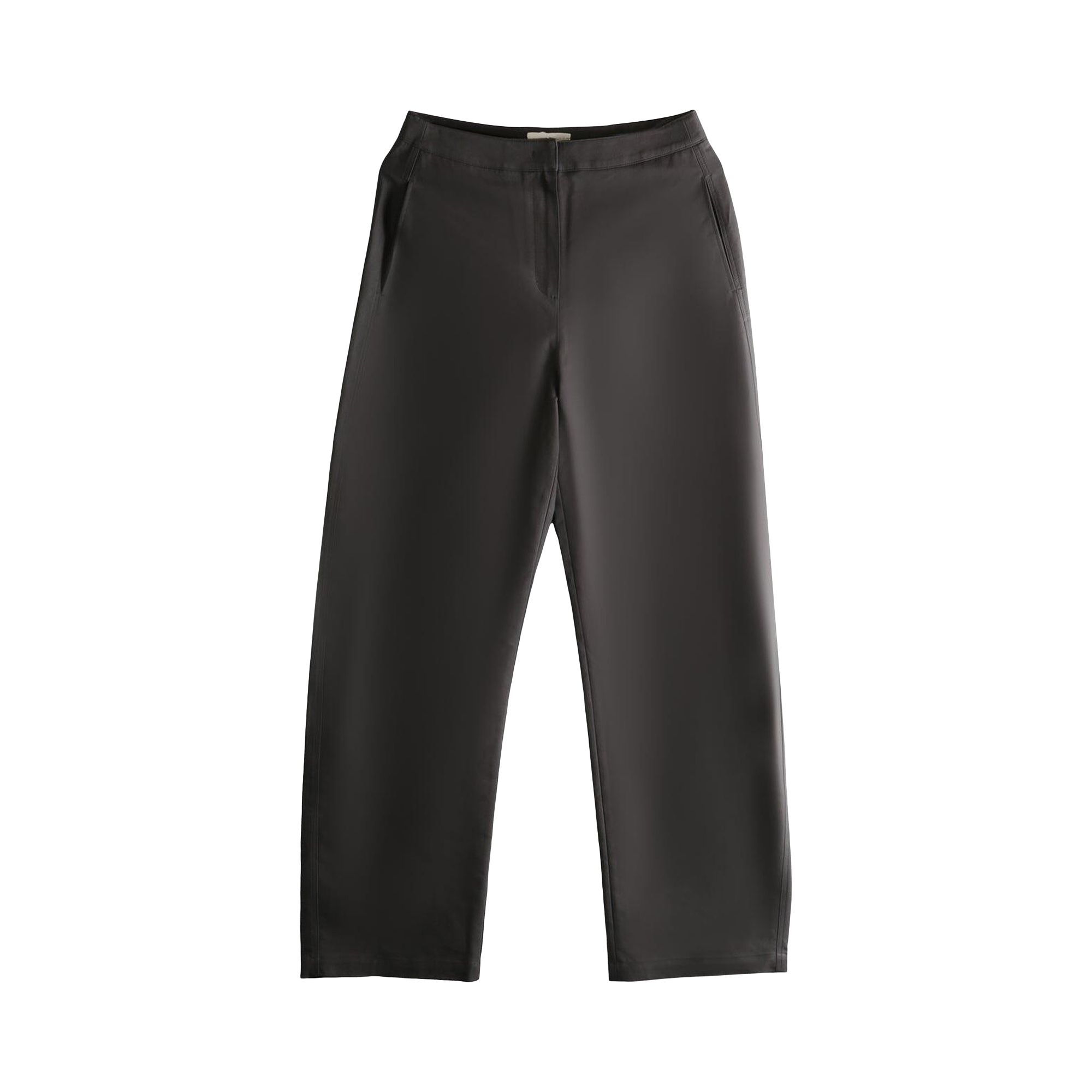 Pre-owned Amomento Curved Long Pants 'charcoal' | Brown | Women's Size 2