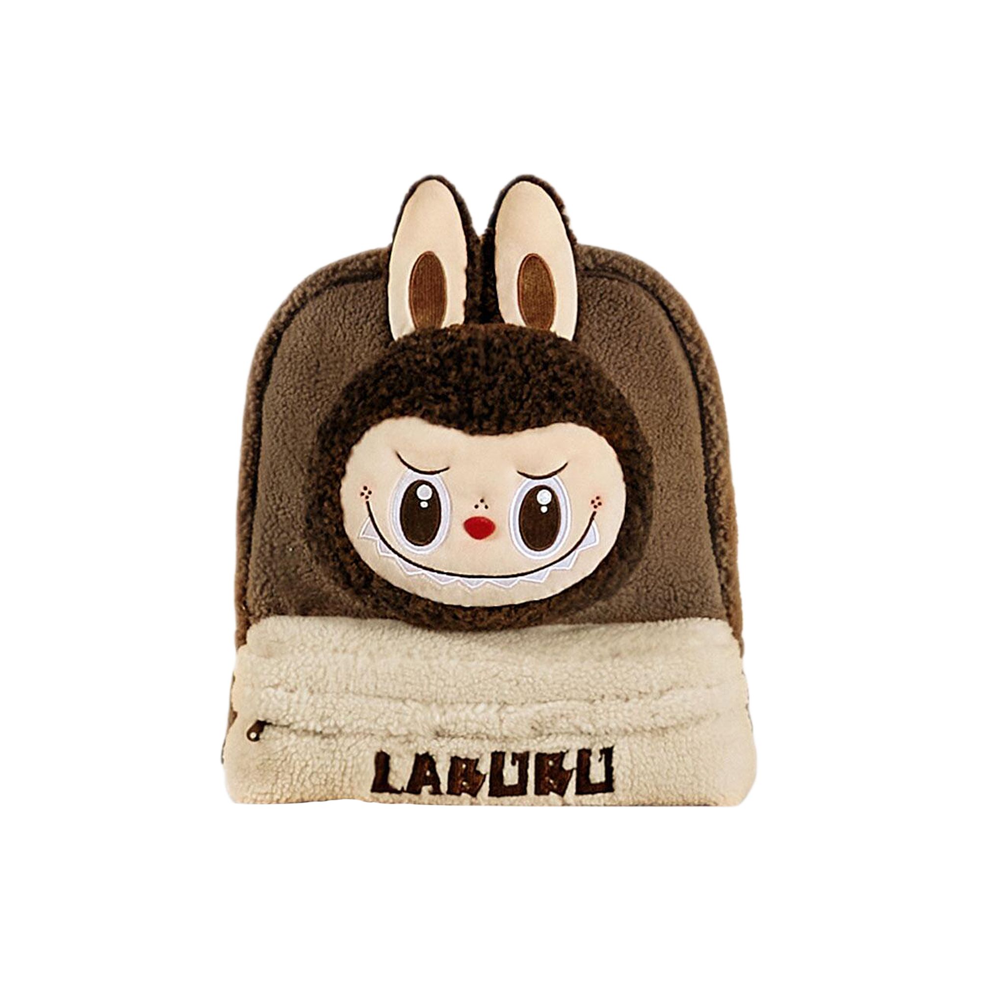 Pre-owned Pop Mart The Monsters Labubu Classic Bag Series Fleece Backpack 'brown' | Men's Size Onesize