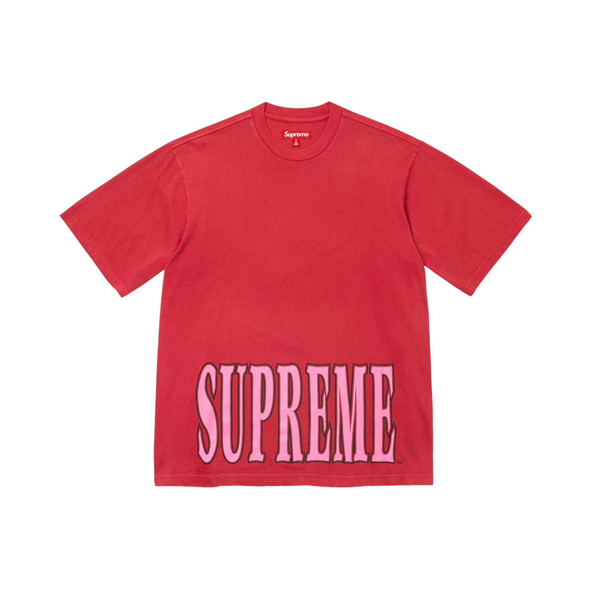 Pre-owned Supreme Cracked Stretch Short-sleeve Top 'red' | Men's Size M