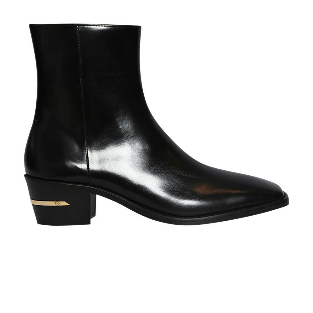 Pre-owned Amiri Metallic Heel Boot 'black' | Men's Size 41
