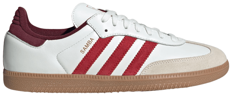 adidas Samba OG White Scarlet Shadow Red