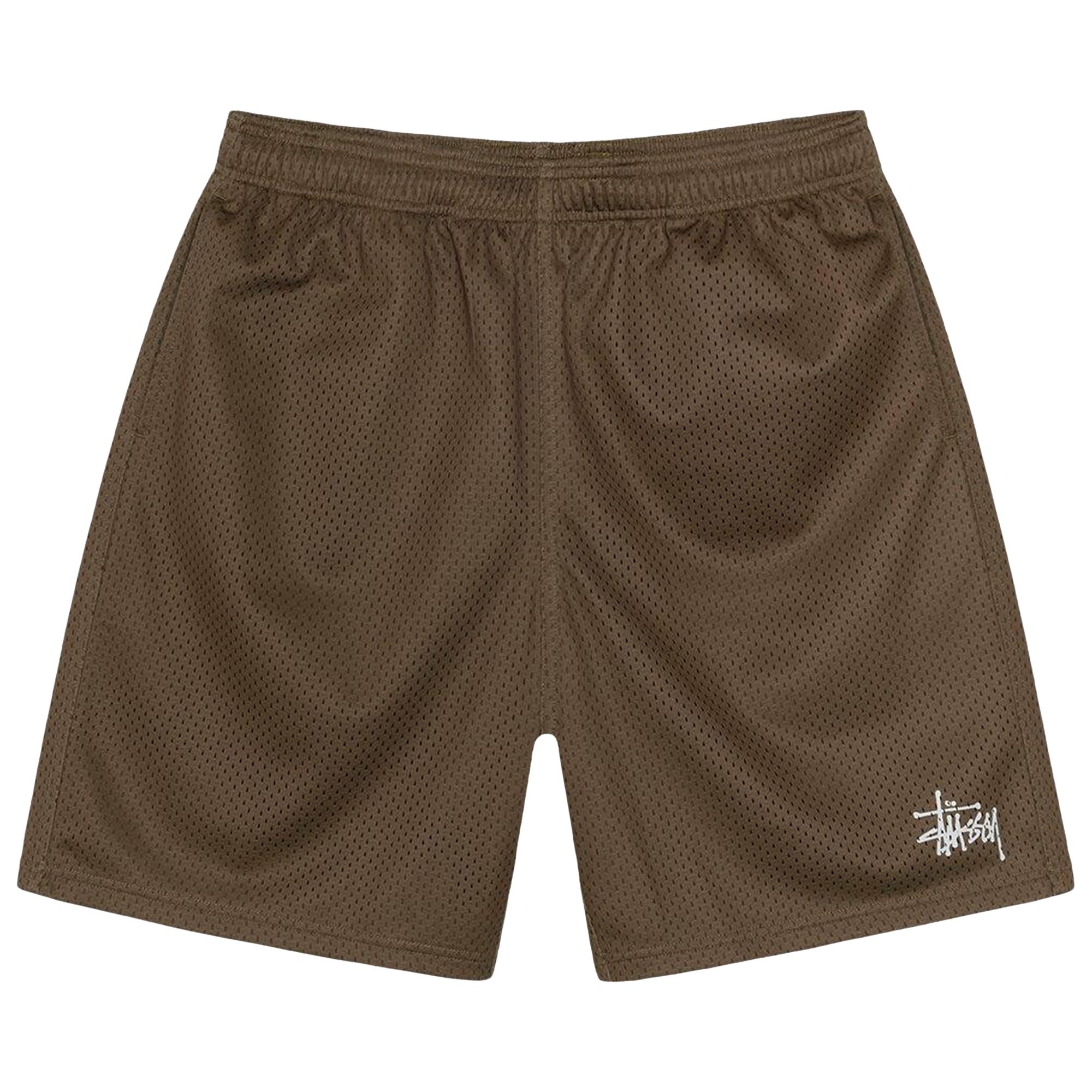 Pre-owned Stussy Mesh Basic Shorts 'olive' | Green | Men's Size Xxl