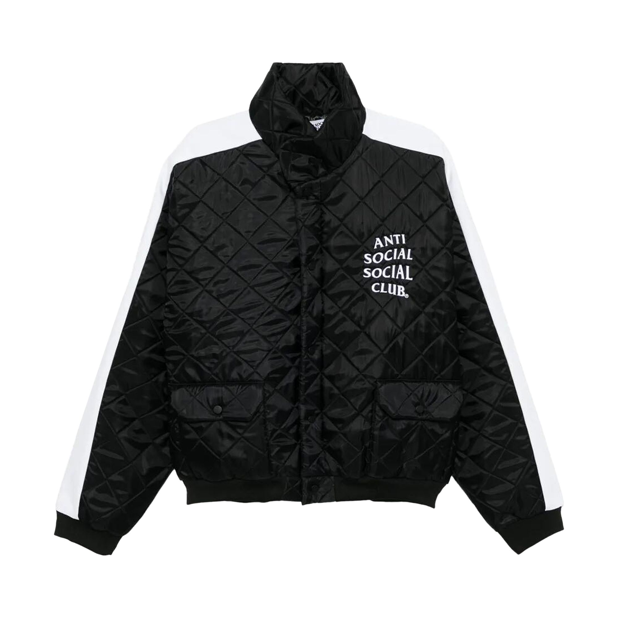 Pre-owned Anti Social Social Club Get Weird Mechanics Jacket 'black/white' | Men's Size Xxl