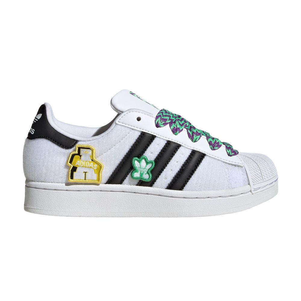 adidas Superstar 2 J 'Cloud White Core Black Patches' | Kid's Size 7 - JH9866