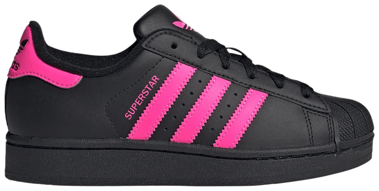 adidas Superstar 2 J Core Black Lucid Pink