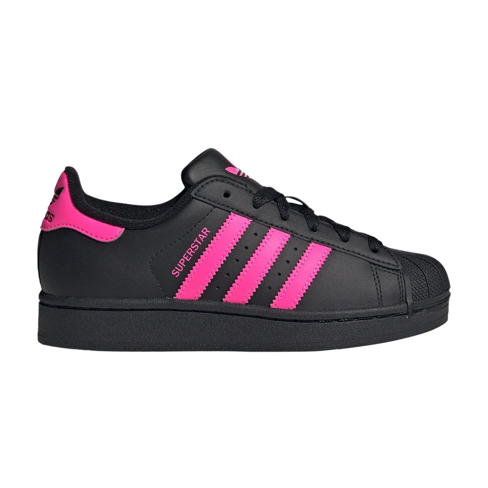 adidas Superstar 2 J 'Core Black Lucid Pink' | Kid's Size 4 - JQ0284