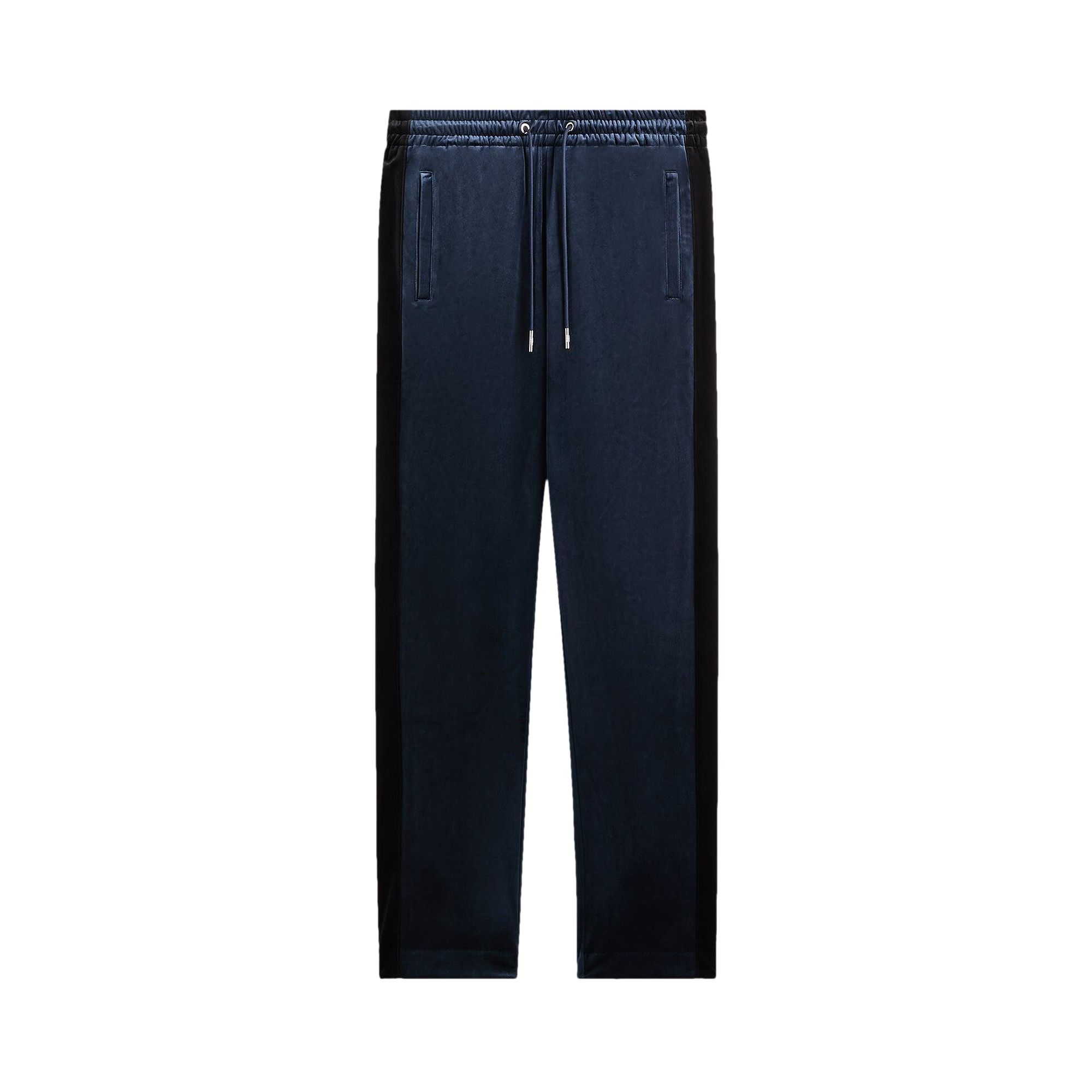 Pre-owned Kith For The New York Yankees Luxe Velour Damon Track Pant 'nocturnal' | Black | Men's Size M