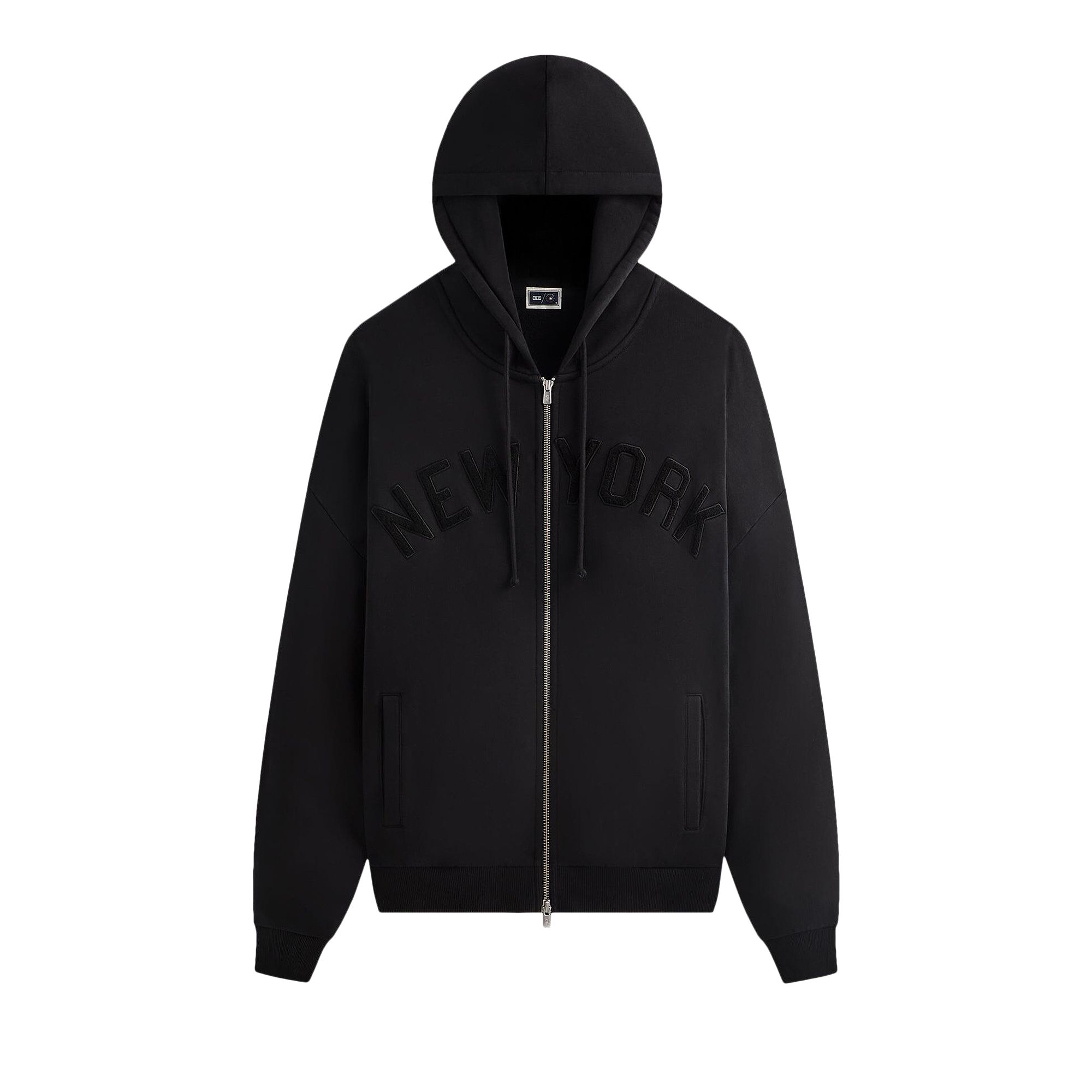 Pre-owned Kith For The New York Yankees Braxton Full Zip Hoodie 'black' | Men's Size Xl