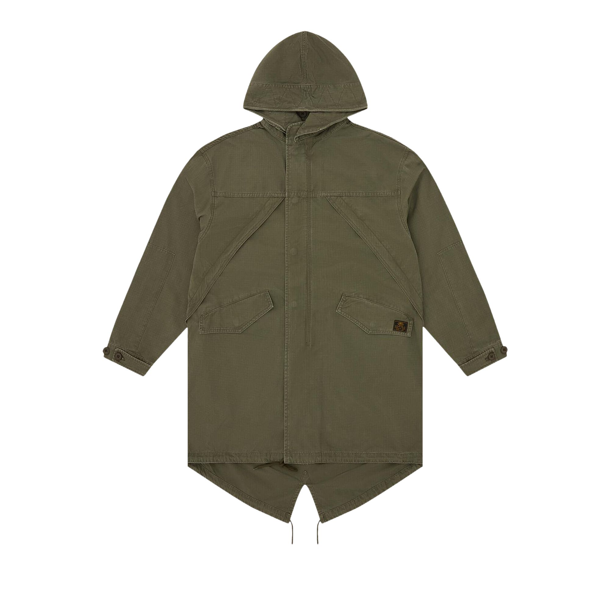 Pre-owned Corteiz Guerillaz Fishtail Parka 'olive' | Green | Men's Size Xl