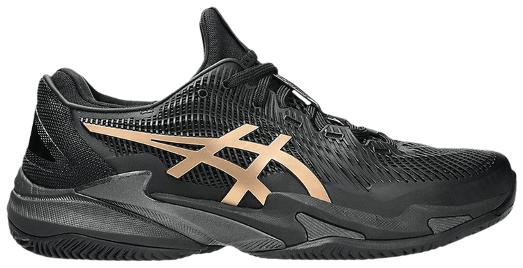 Asics Court FF 3 Novak Clay Black Prism Gold hi