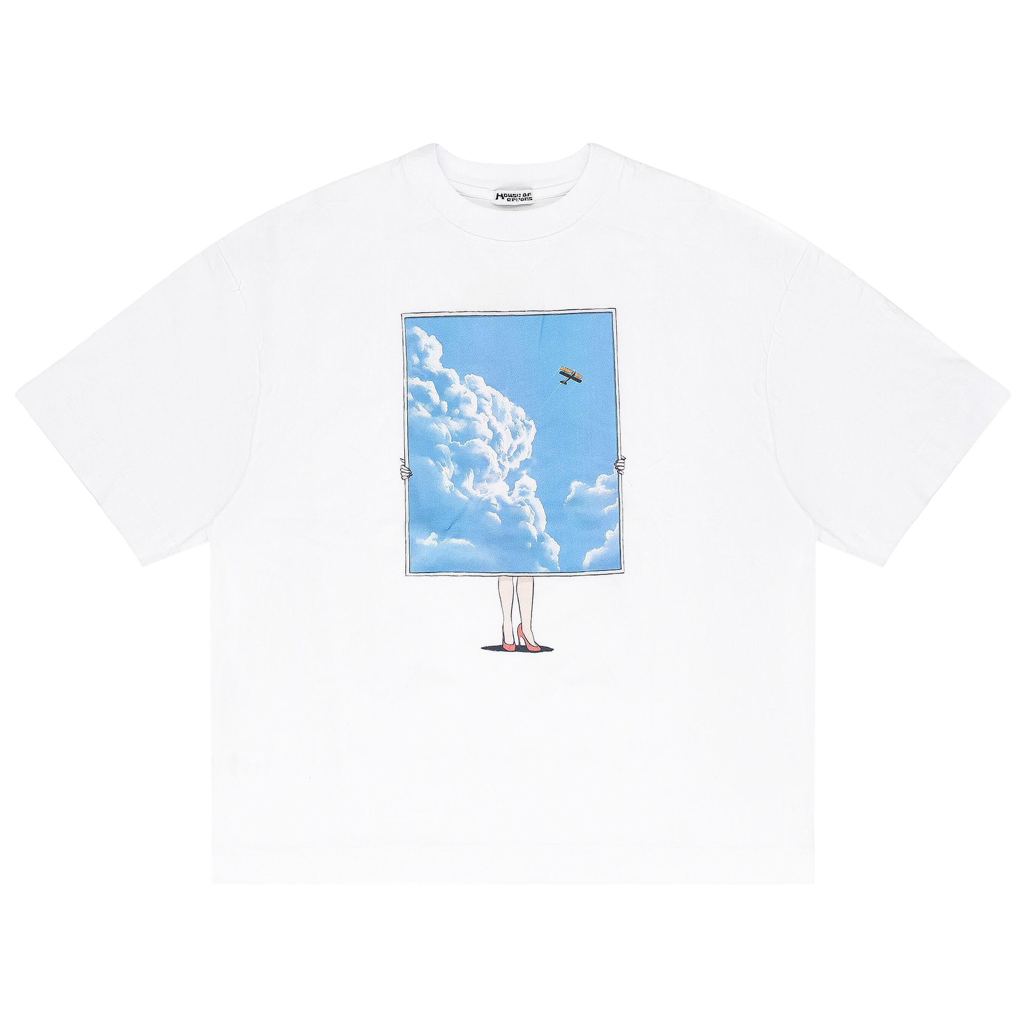Pre-owned House Of Errors Frame Midweight T-shirt 'white' | Men's Size L