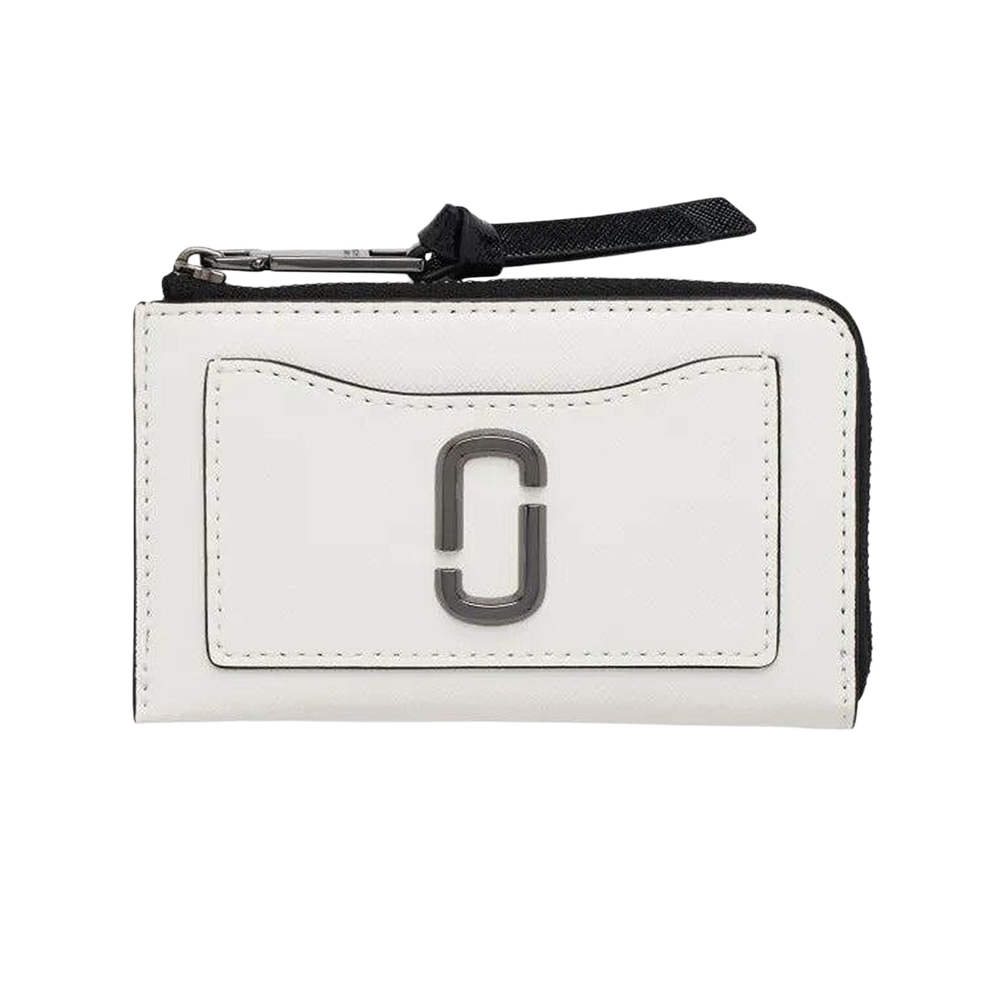 Pre-owned Marc Jacobs The Top Zip Multi Wallet 'black/whit' | Women's Size Onesize