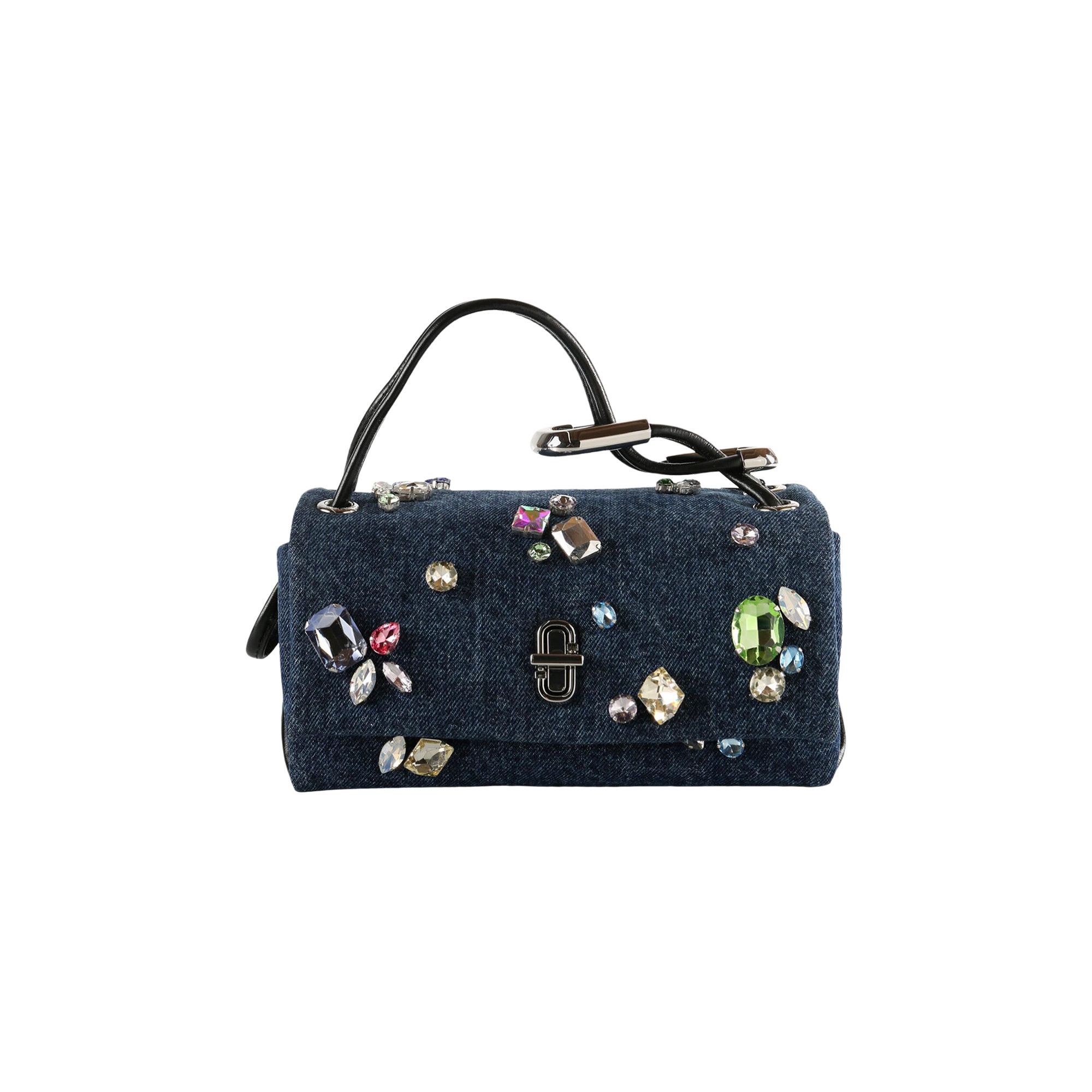 Pre-owned Marc Jacobs The Mini Dual Top Handle Bag 'indigo' | Blue | Women's Size Onesize