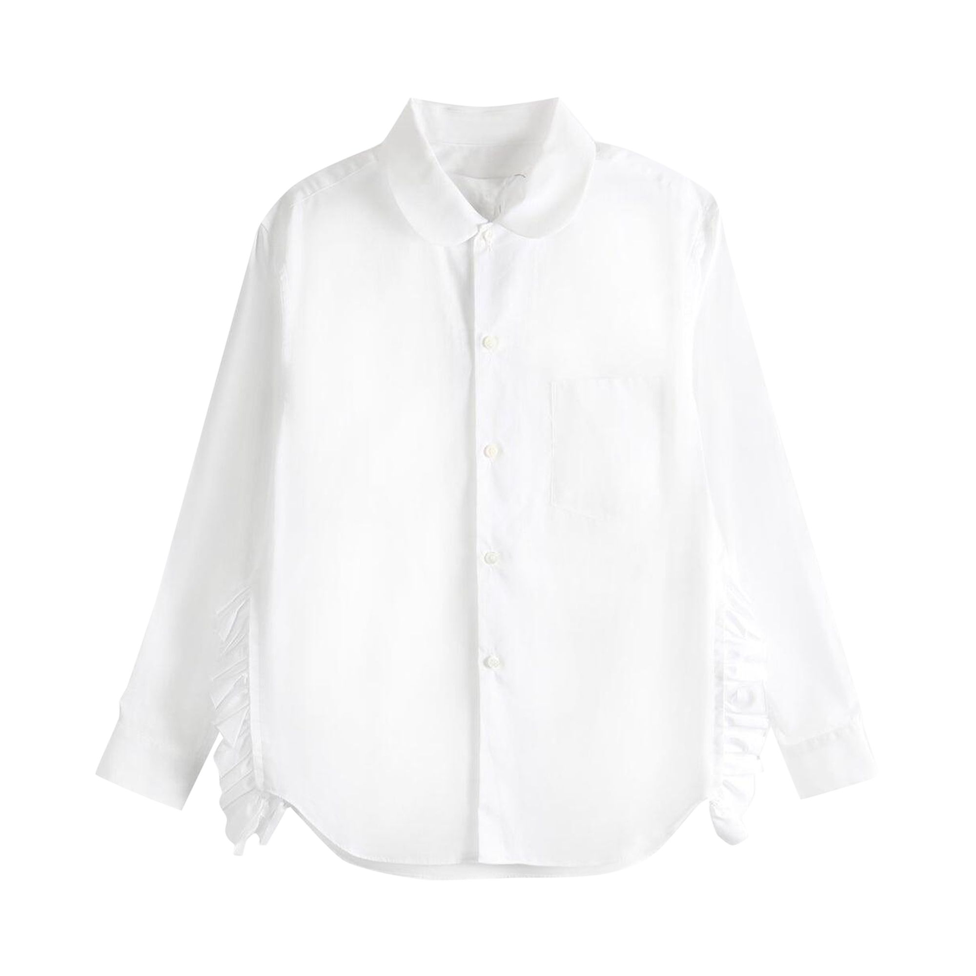 Pre-owned Tao Comme Des Garçons Ruffled-sleeve Blouse Shirt 'blouses' | Black | Women's Size S