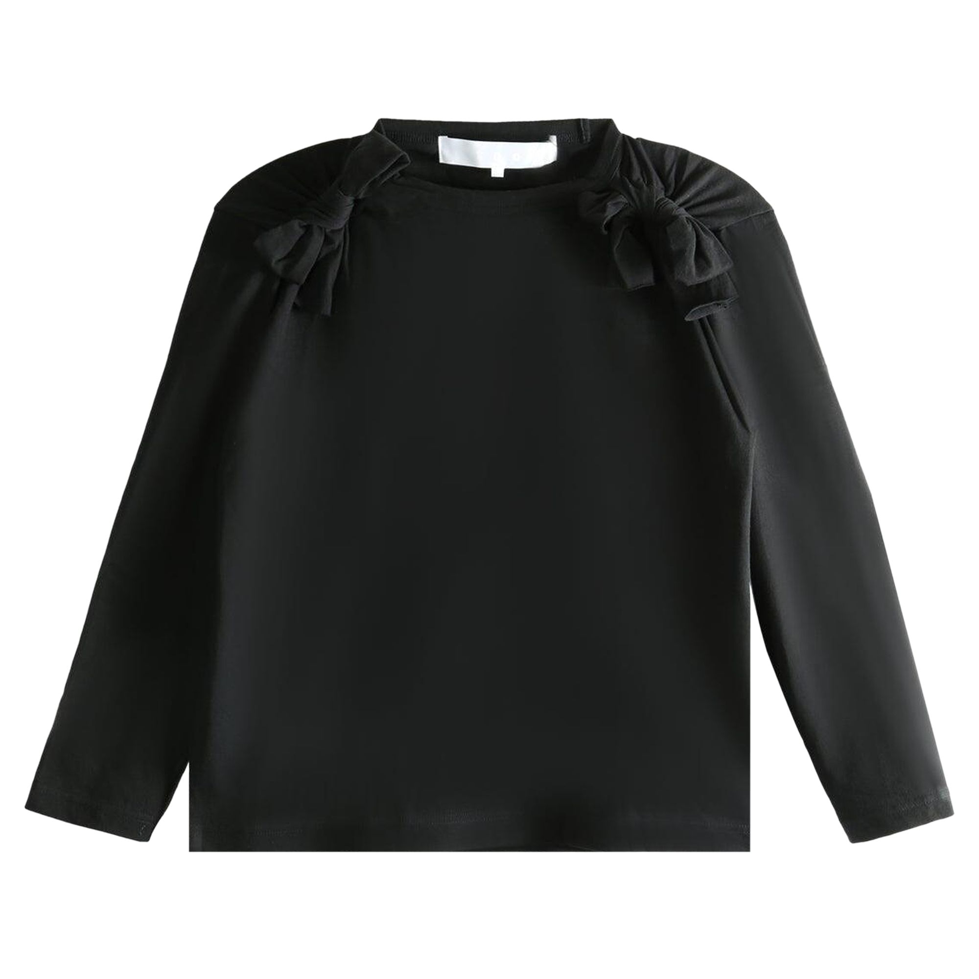 Pre-owned Tao Comme Des Garçons Ruffled-sleeve T-shirt 'black' | Women's Size M
