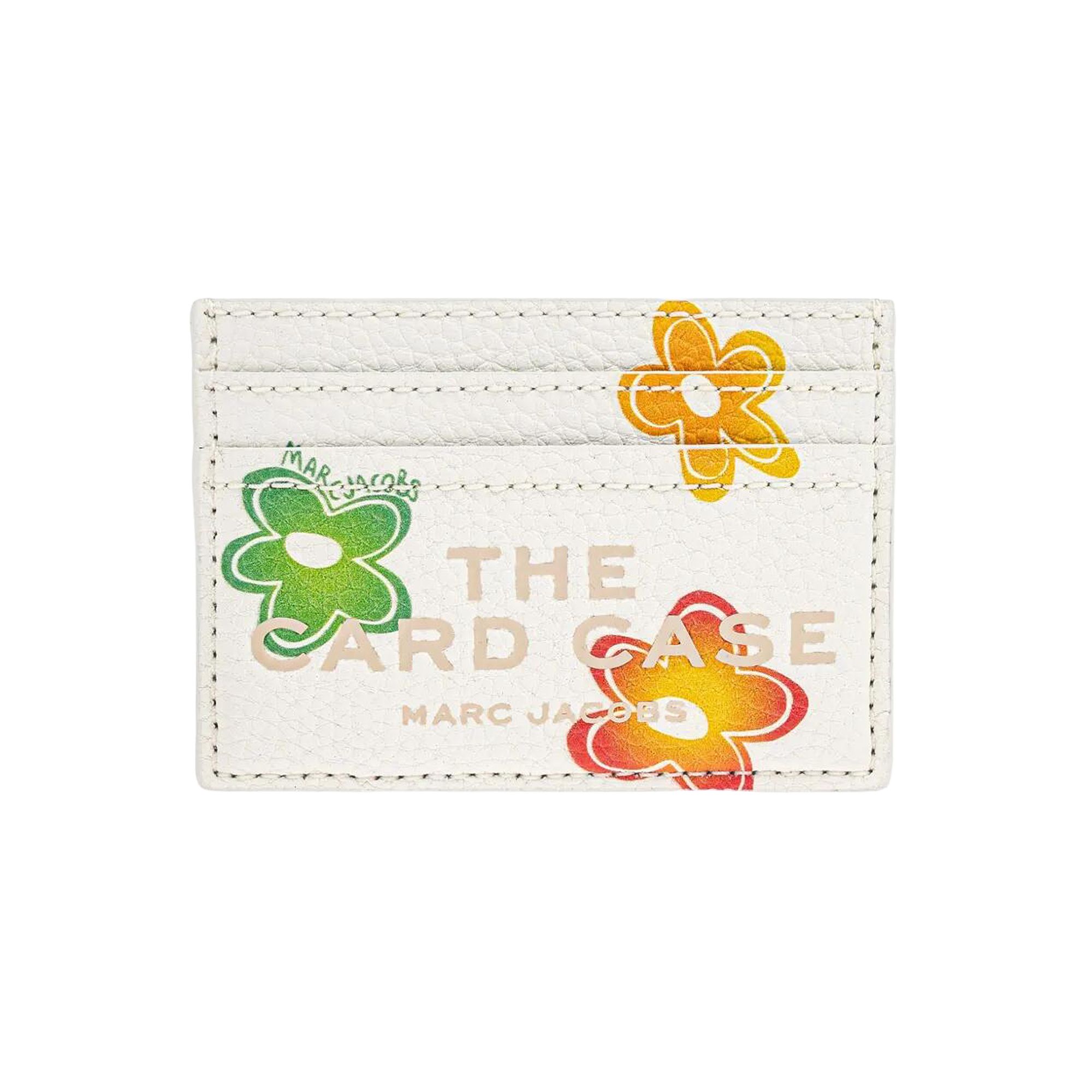 Pre-owned Marc Jacobs The Wild Leather Card Case 'white Multicolor' | Women's Size Onesize