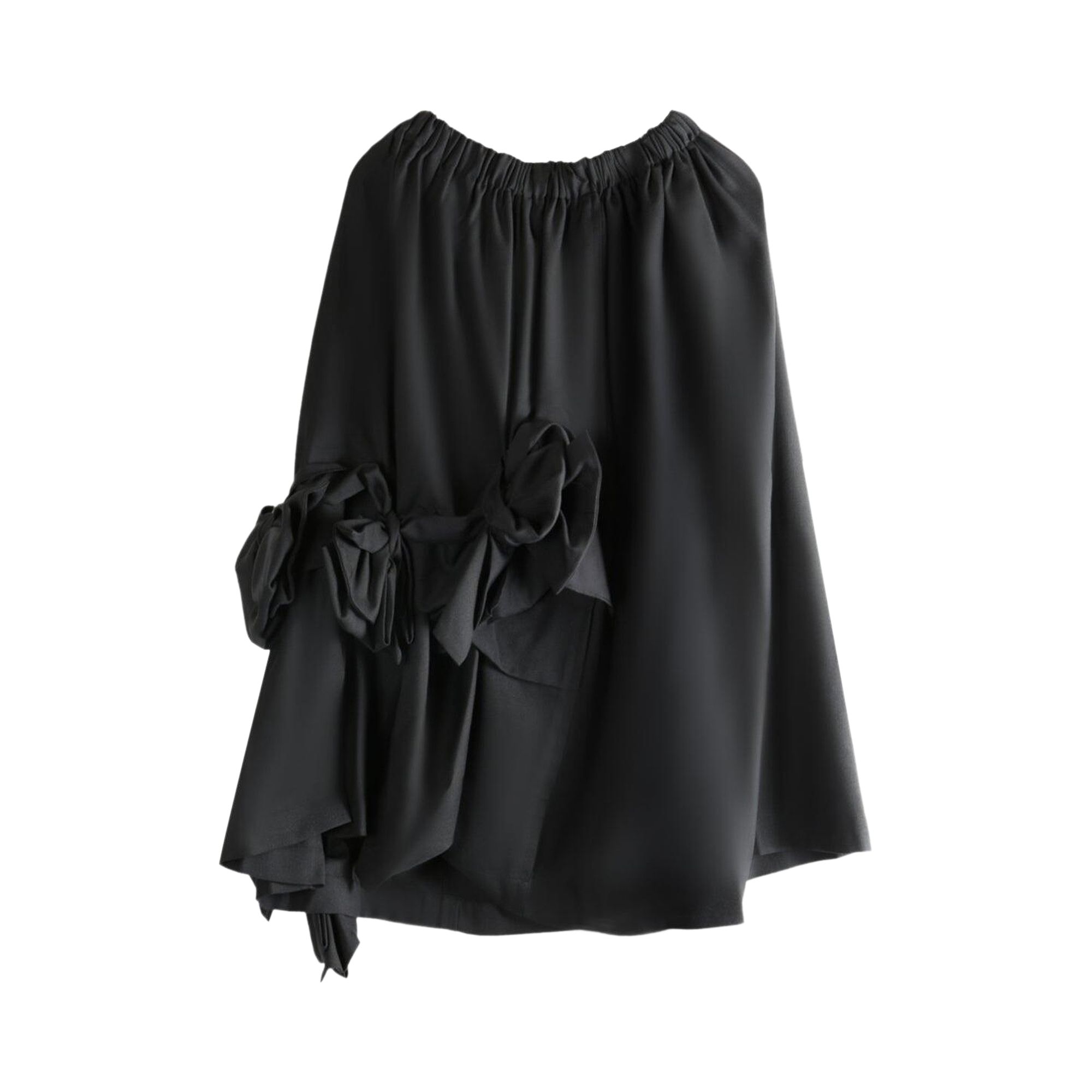 Pre-owned Tao Comme Des Garçons Bow-adorned Flared Skirt 'black' | Women's Size Onesize