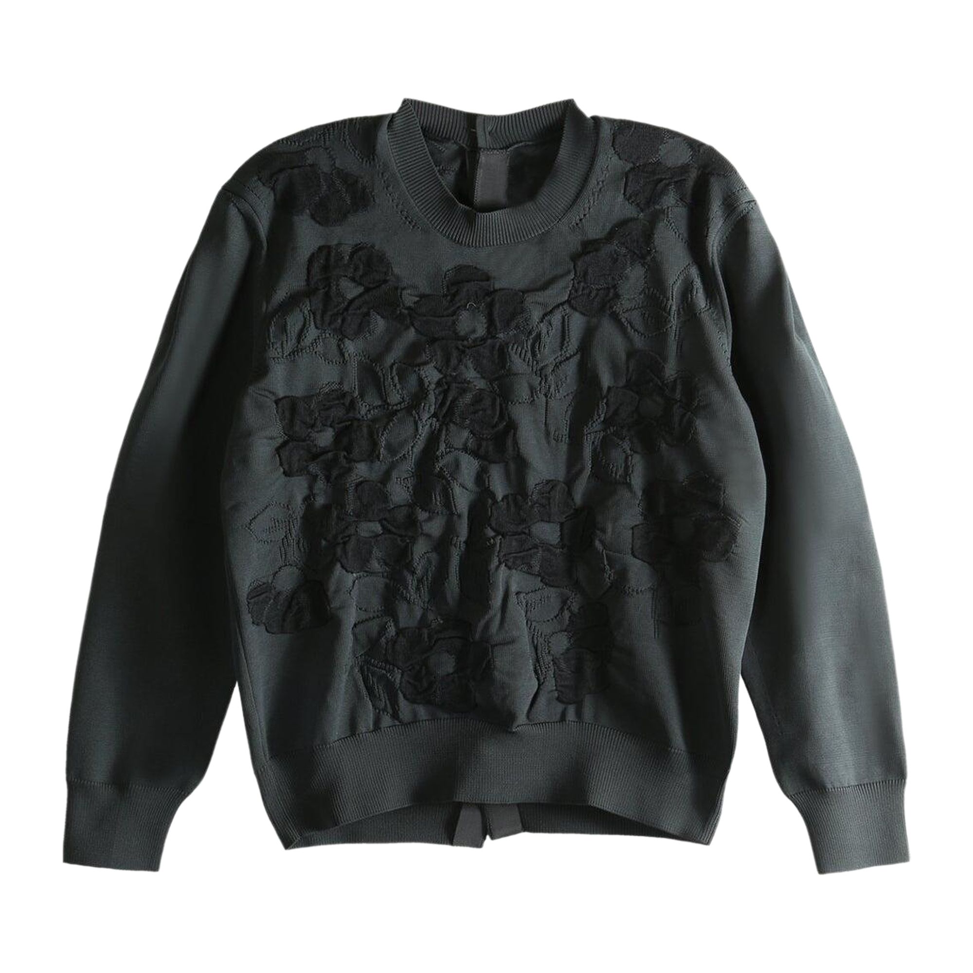 Pre-owned Tao Comme Des Garçons Floral-embroidered Sweater 'sweaters' | Black | Women's Size M