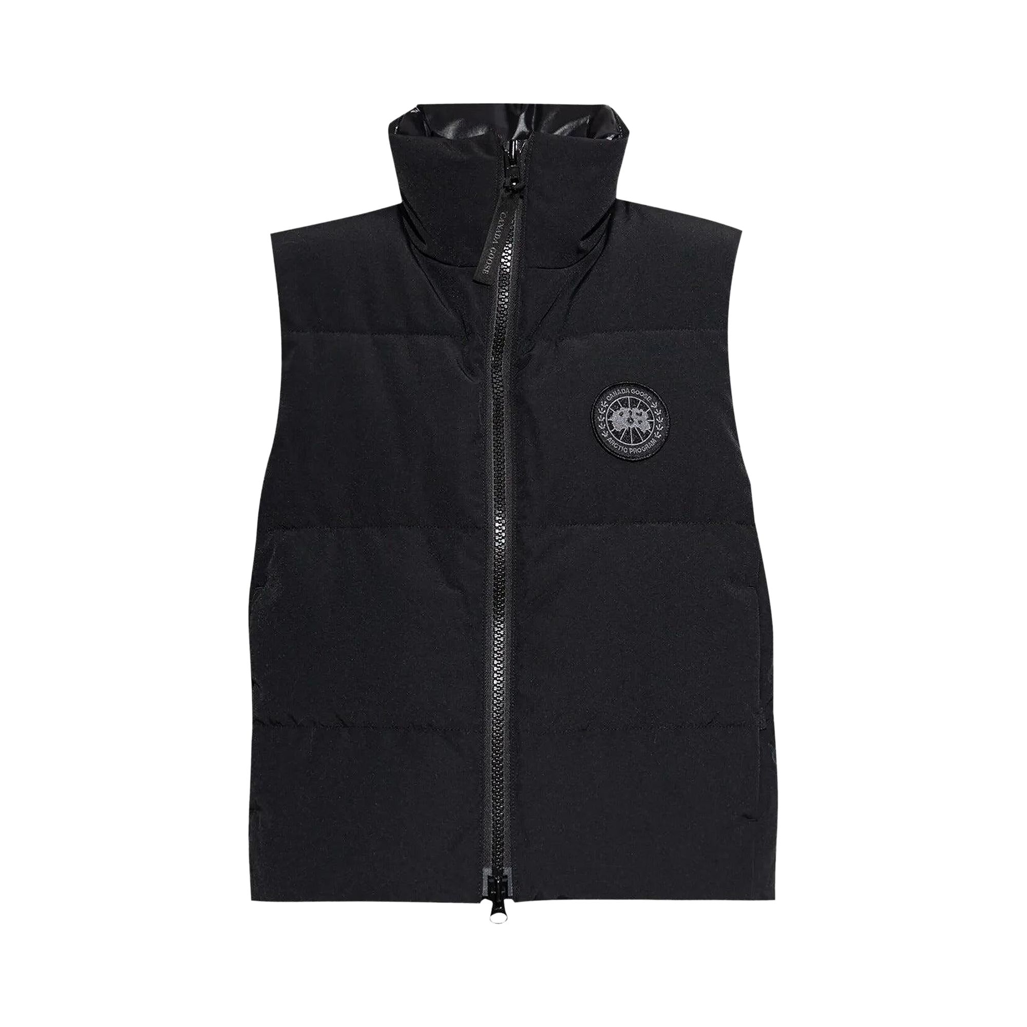Pre-owned Canada Goose Label Grandview Cropped Vest 'black' | Women's Size S