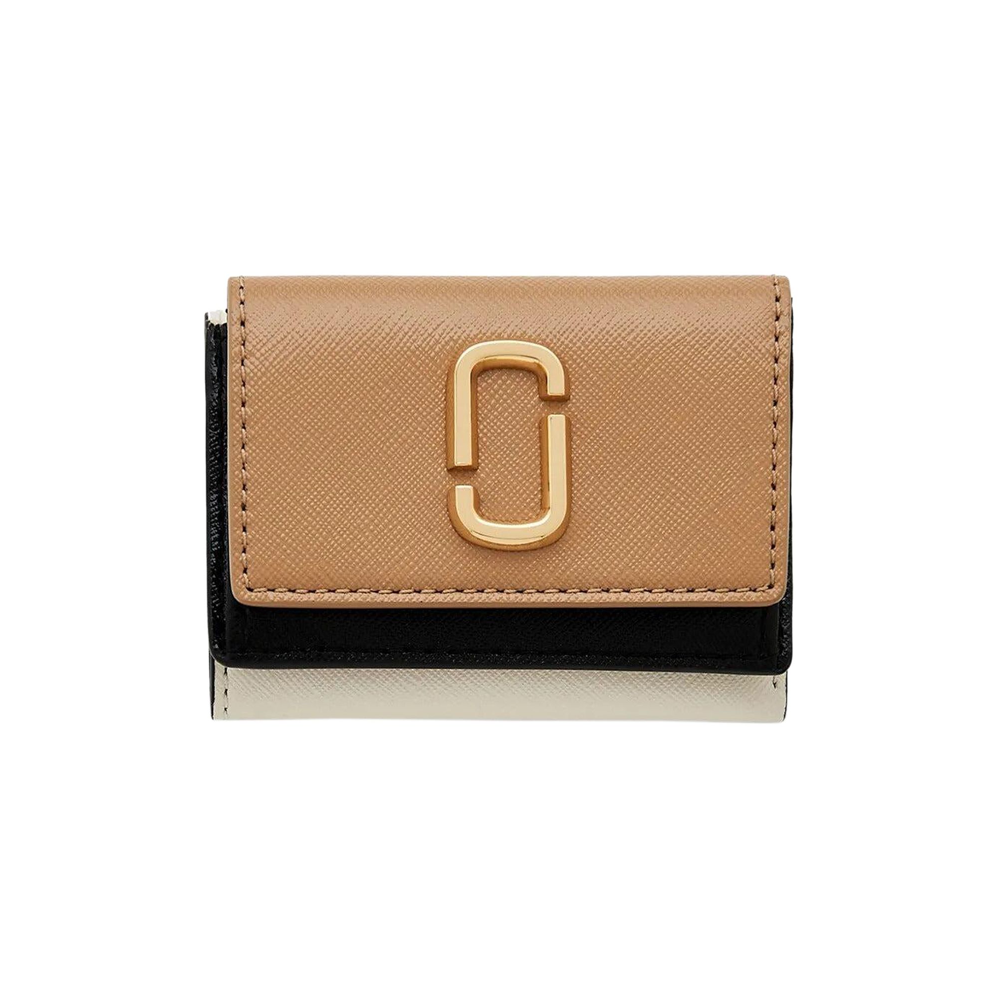 Pre-owned Marc Jacobs The Mini Trifold Wallet 'camel Multicolor' | Tan | Women's Size Onesize In Brown