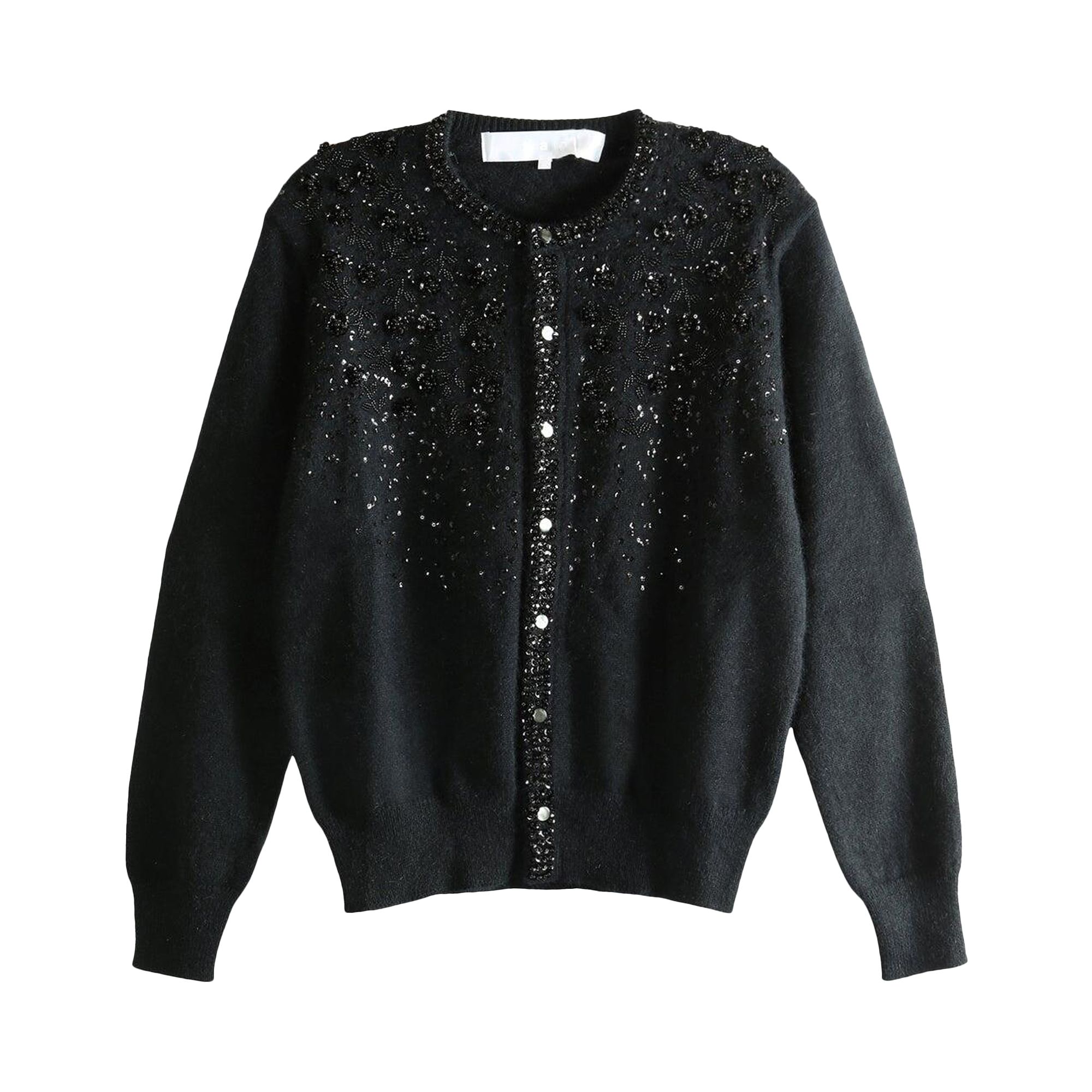 Pre-owned Tao Comme Des Garçons Sequined-embellished Knit Cardigan 'cardigans' | Black | Women's Size S