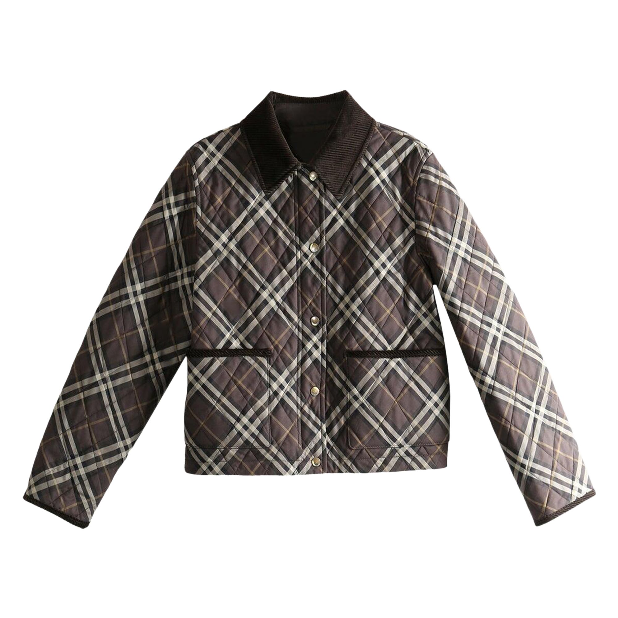 Pre-owned Burberry Oldham Check Jacket 'check' | Tan | Women's Size S In Brown