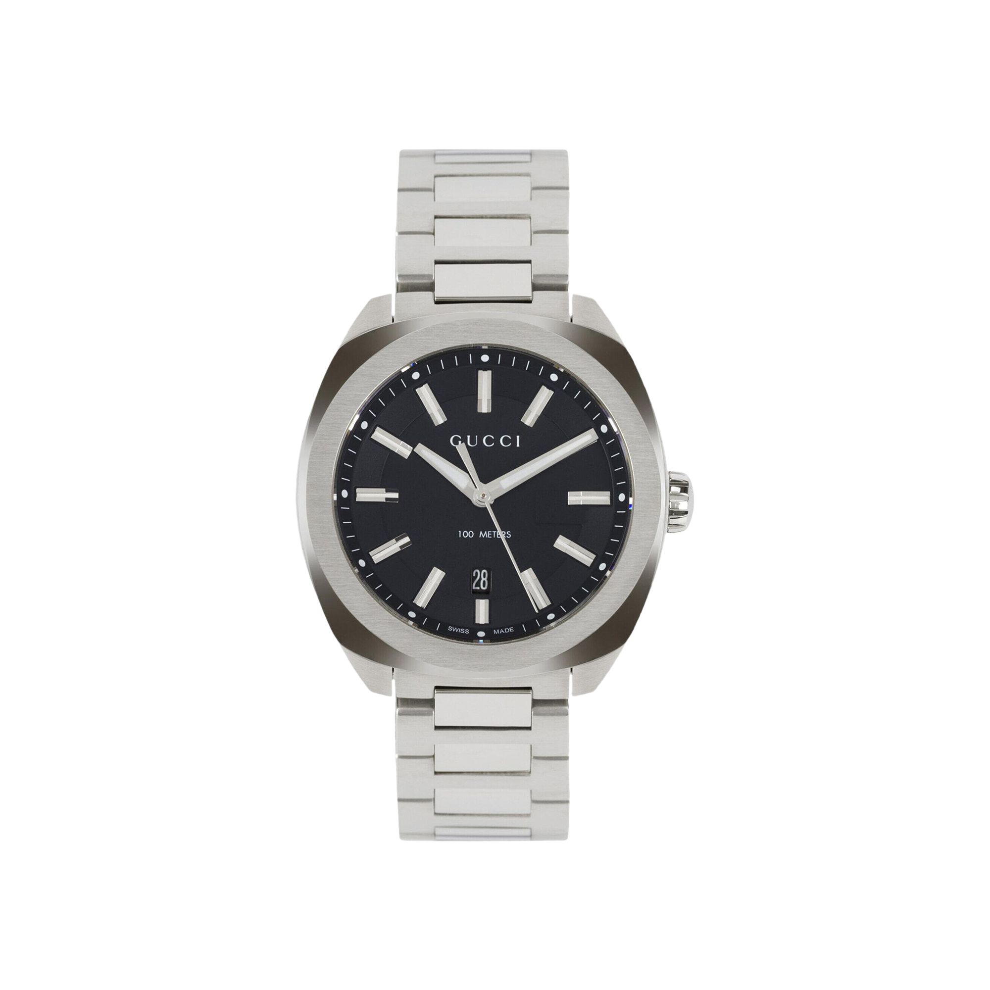 Pre-owned Gucci Gg Bracelet Watch 'stainless Steel' | Silver | Men's Size Onesize