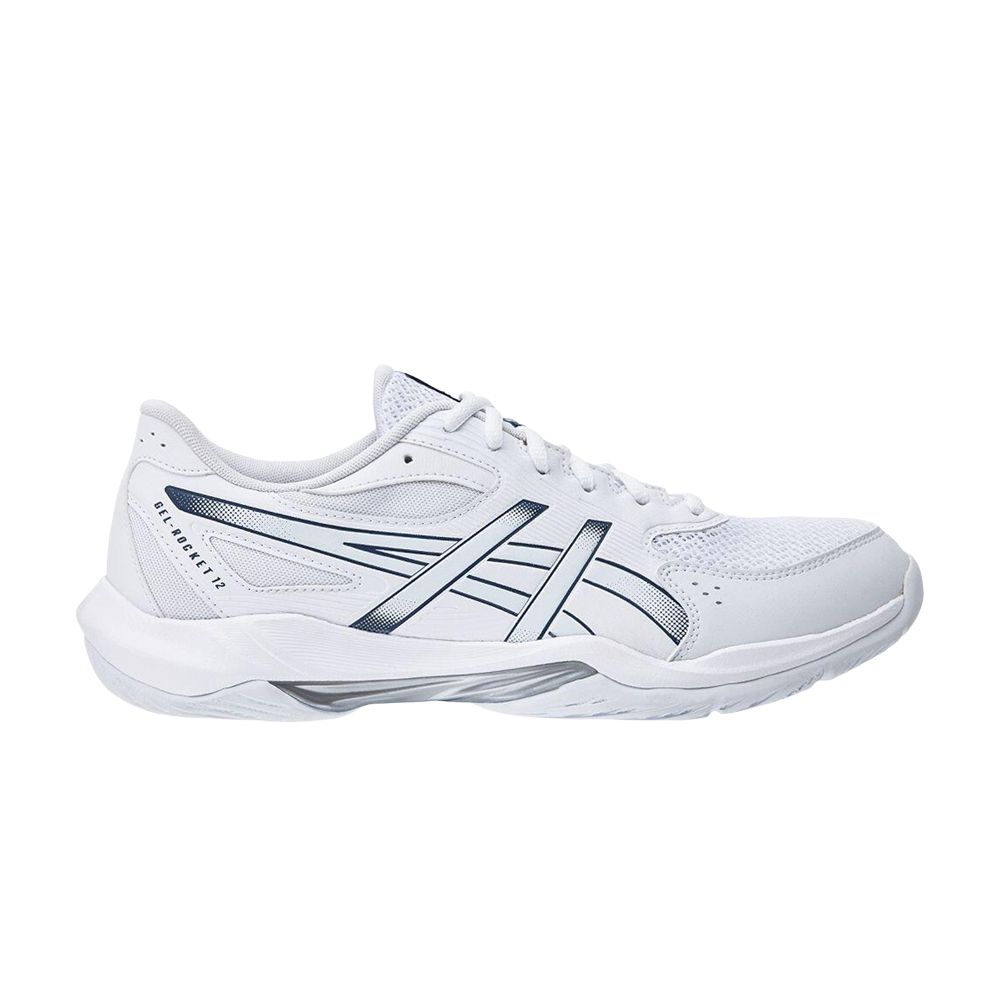 Asics Gel Rocket 12 Wide 'White Mako Blue' | Men's Size 6 - 1073A087-100