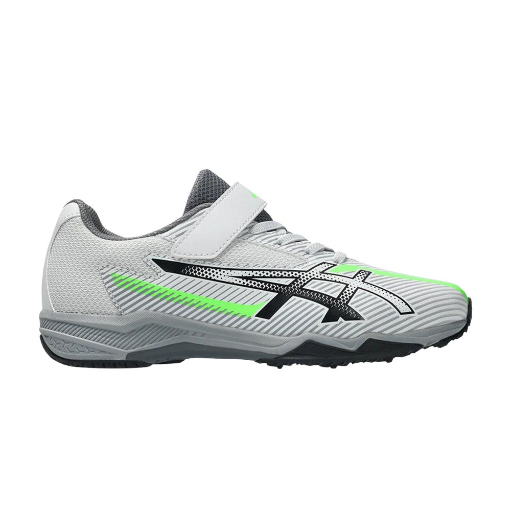 Pre-owned Asics Lazerbeam Sk-mg B Gs 'light Grey Black Lime' | Kid's Size 5.5 In Gray