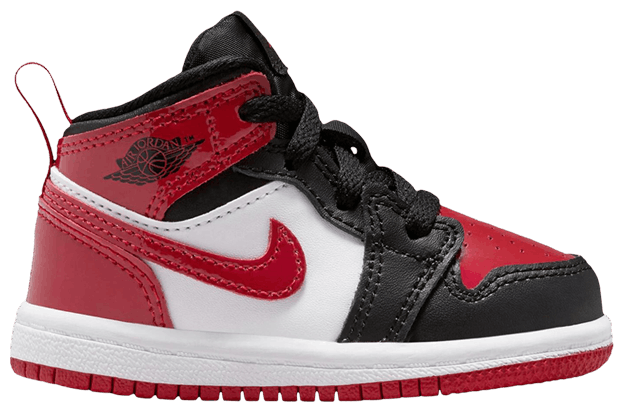Air Jordan 1 Mid SE TD Patent Bred Toe