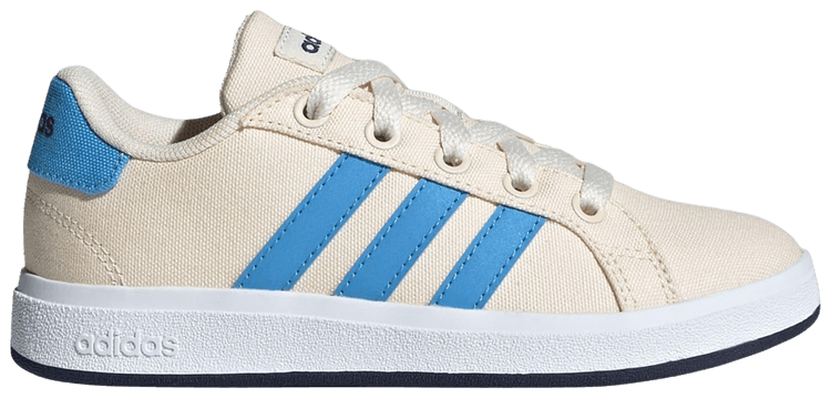 Adidas Grand Court J White Blue Burst