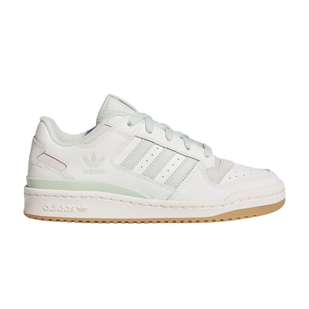 Pre-owned Adidas Originals Adidas Adidas Wmns Forum Low Cl 'cloud White Linen Green' | Women's Size 8