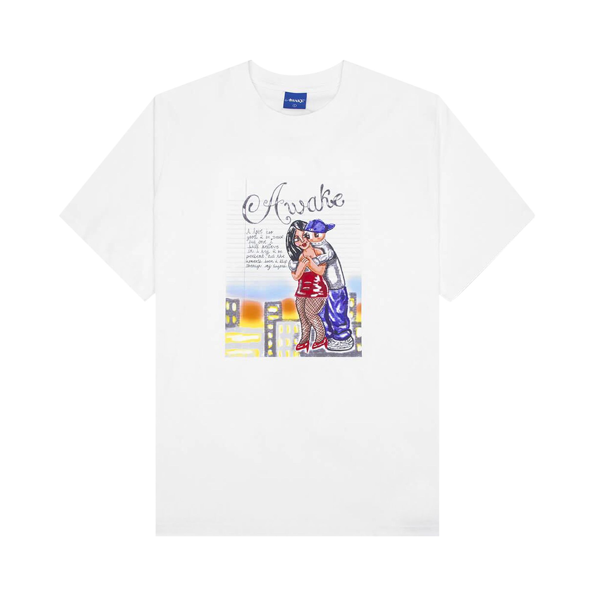 Pre-owned Awake Ny Hug Tee 'white' | Men's Size L
