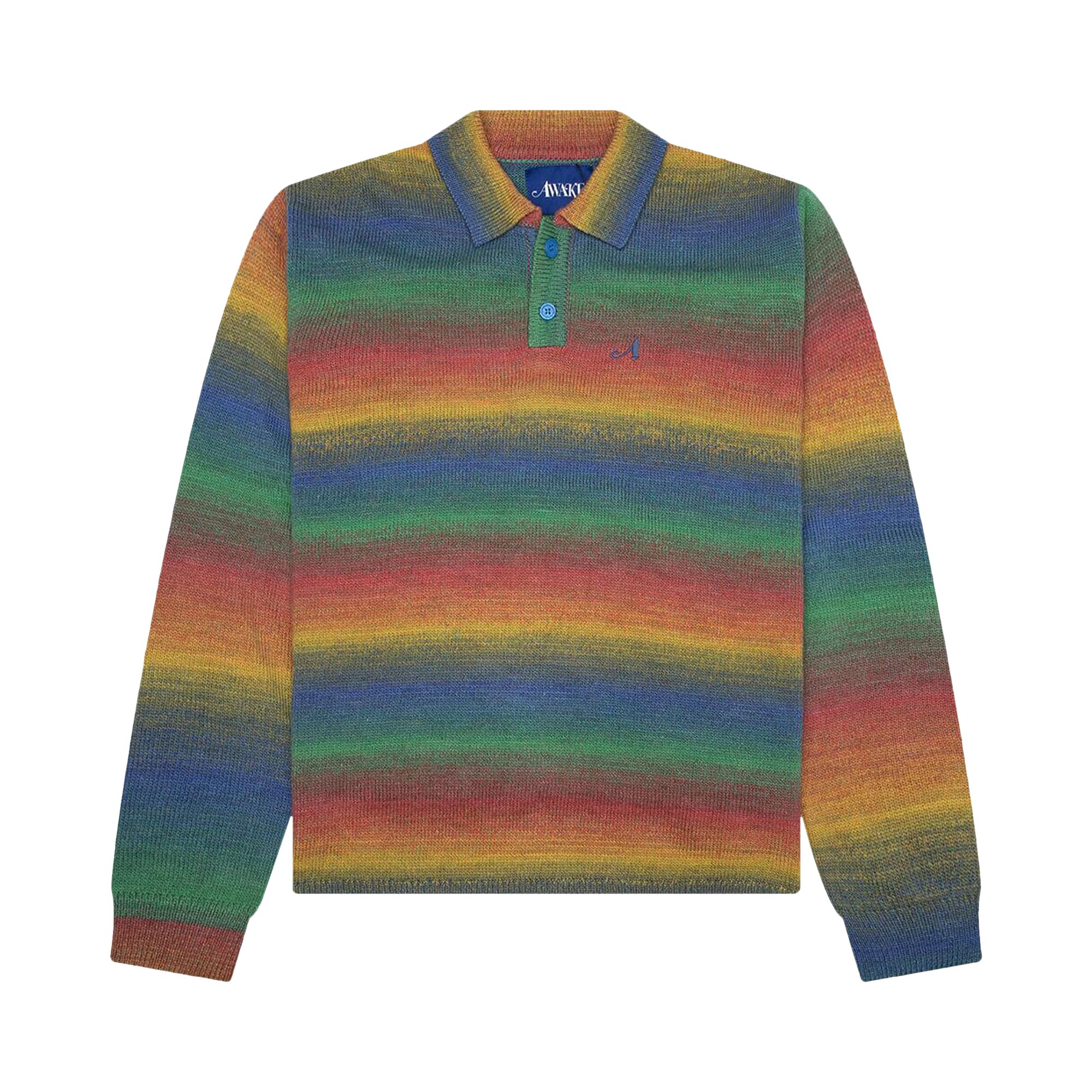 Pre-owned Awake Ny Knit Polo 'multicolor' | Multi-color | Men's Size M