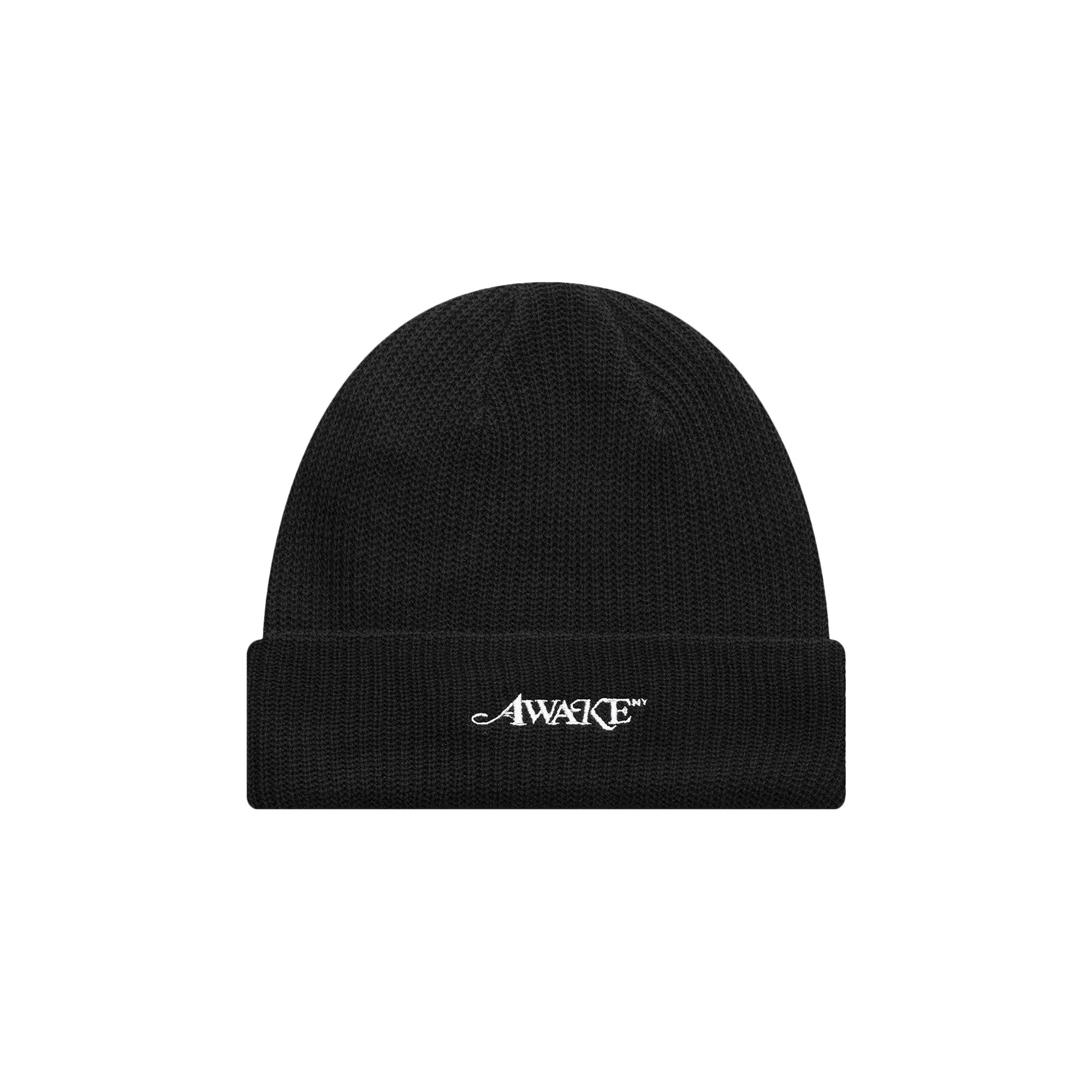 Pre-owned Awake Ny Loose Gauge Knit Beanie 'black' | Men's Size Onesize