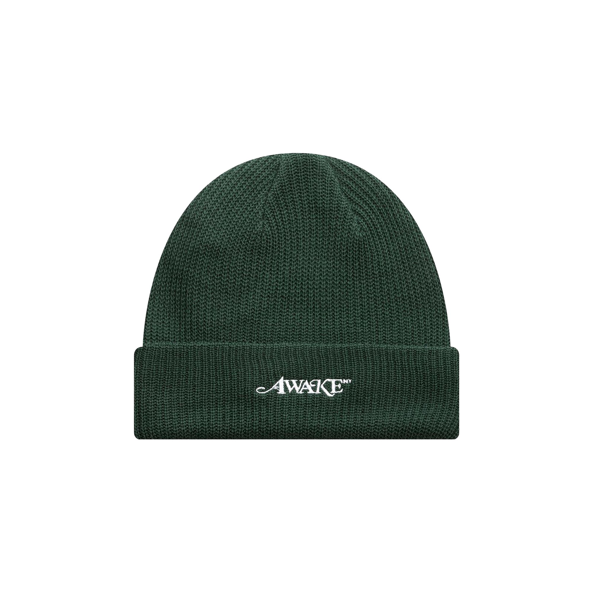 Pre-owned Awake Ny Loose Gauge Knit Beanie 'forest Green' | Men's Size Onesize