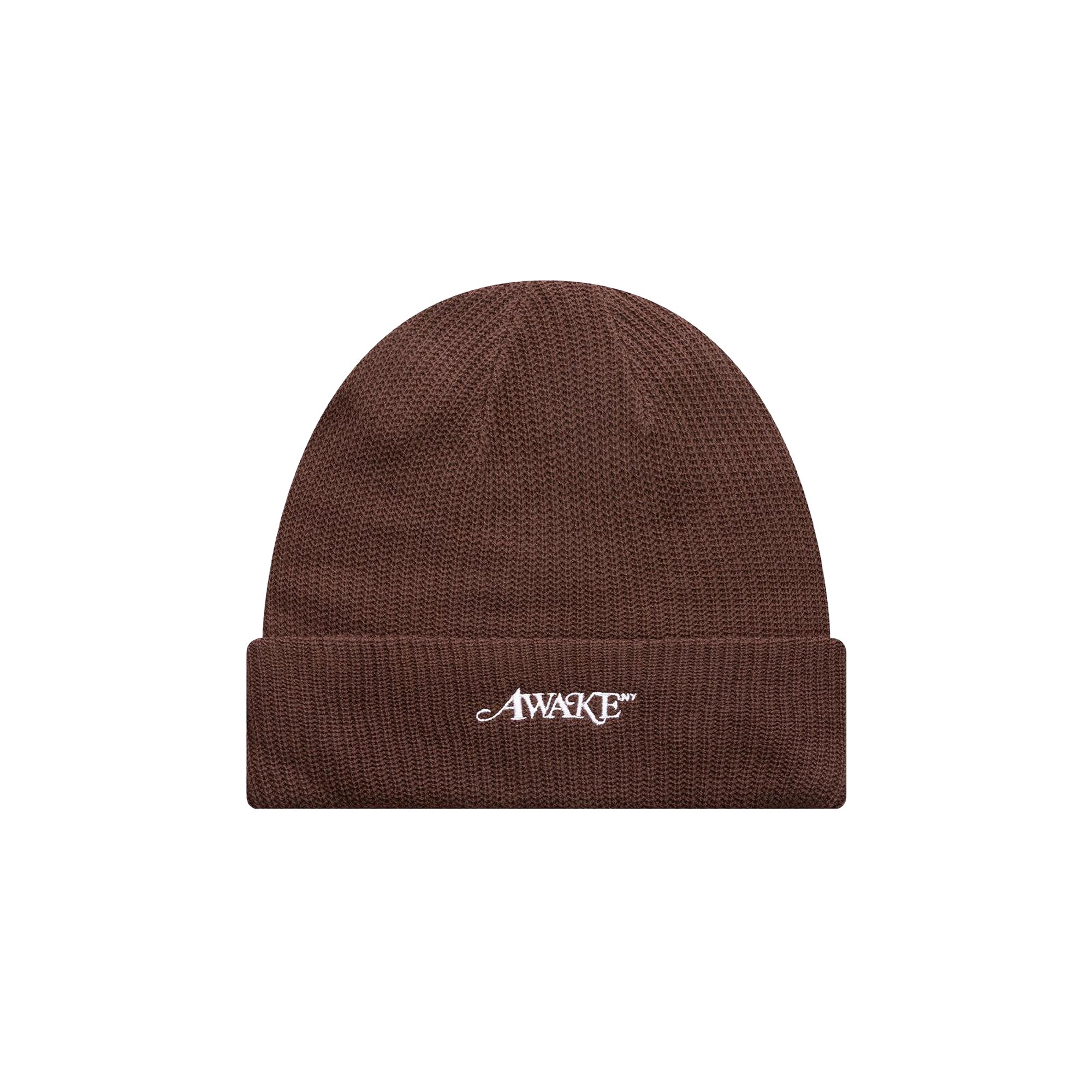 Pre-owned Awake Ny Loose Gauge Knit Beanie 'brown' | Men's Size Onesize