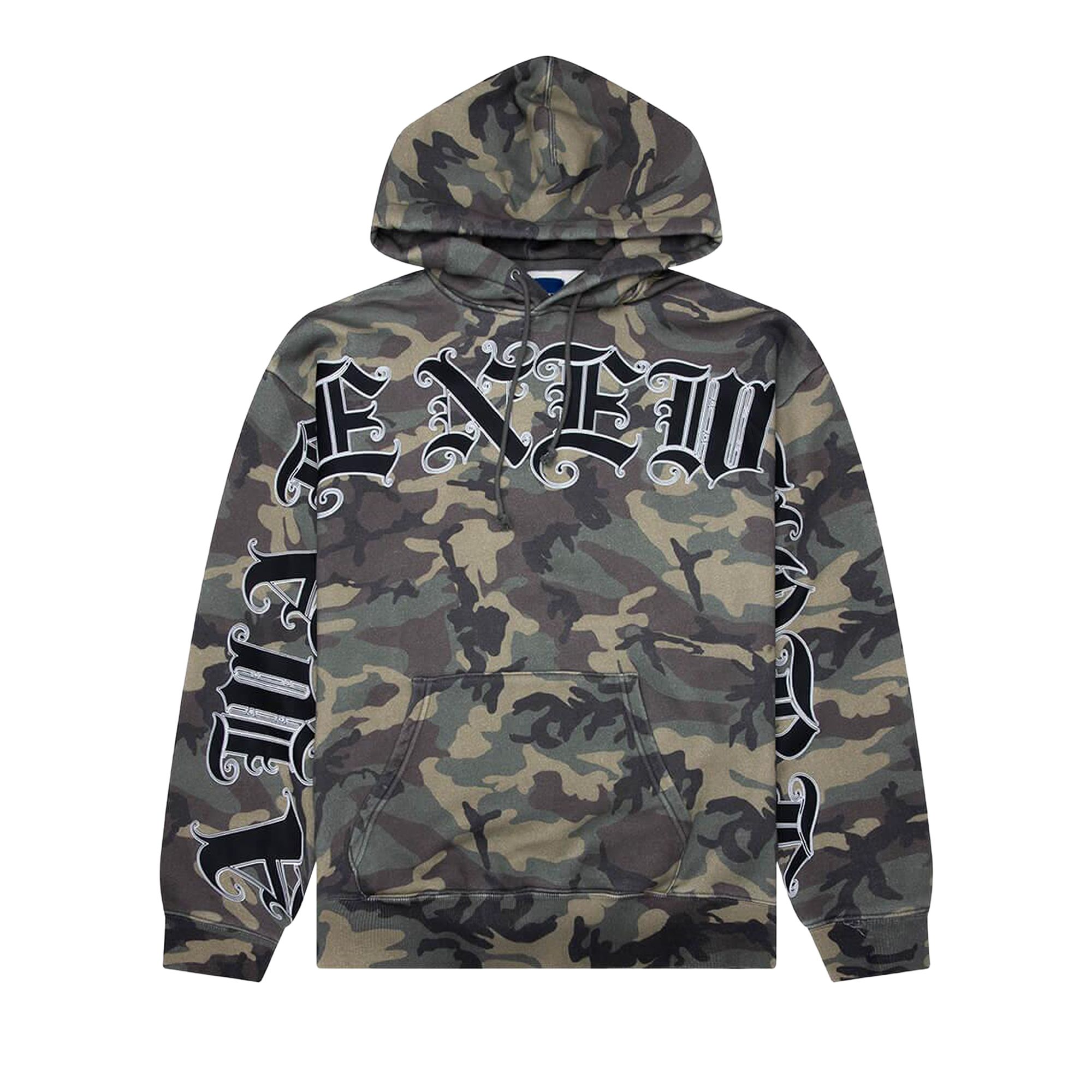 Pre-owned Awake Ny Old English Hoodie 'camo' | Green | Men's Size S