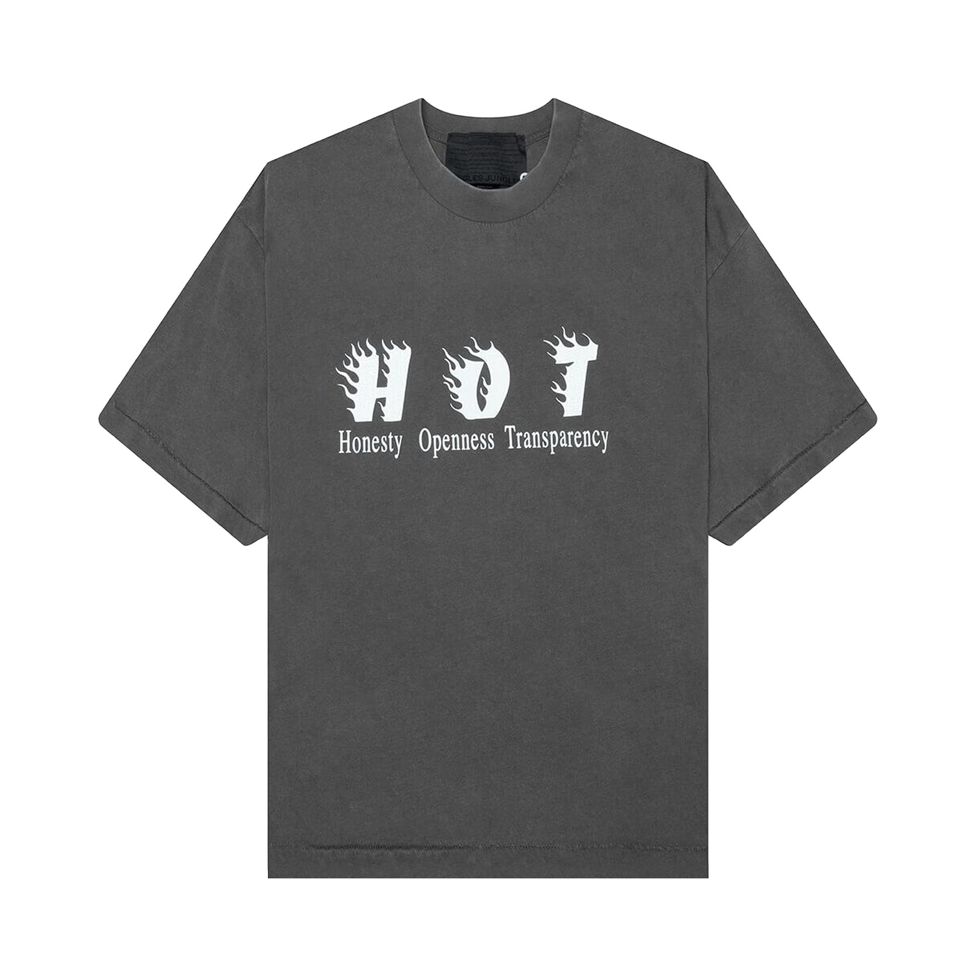 Pre-owned Jungles Hot Short-sleeve Tee 'vintage Grey' | Men's Size L In Gray