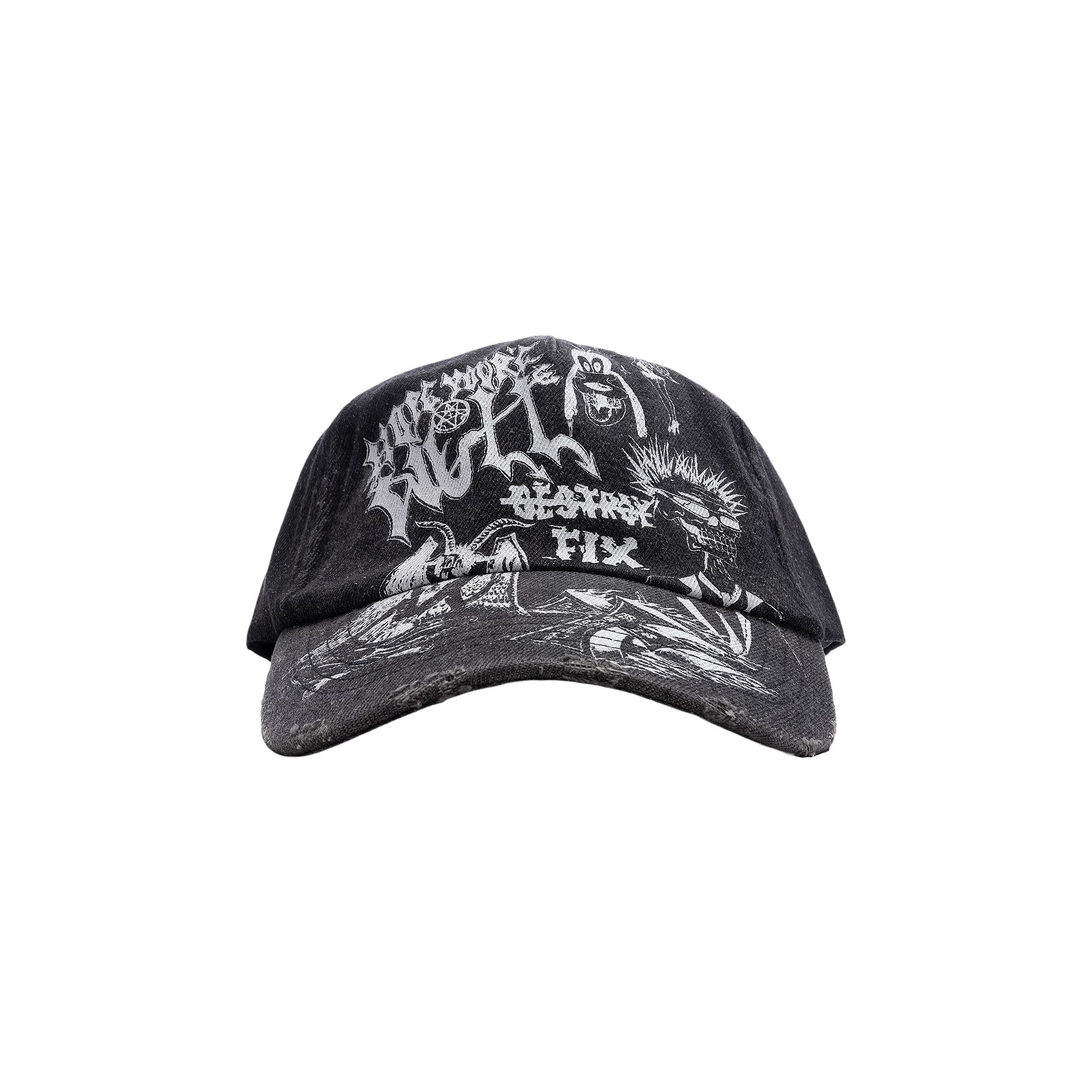 Pre-owned Jungles Hope You're Well Cap 'washed Black' | Men's Size Onesize