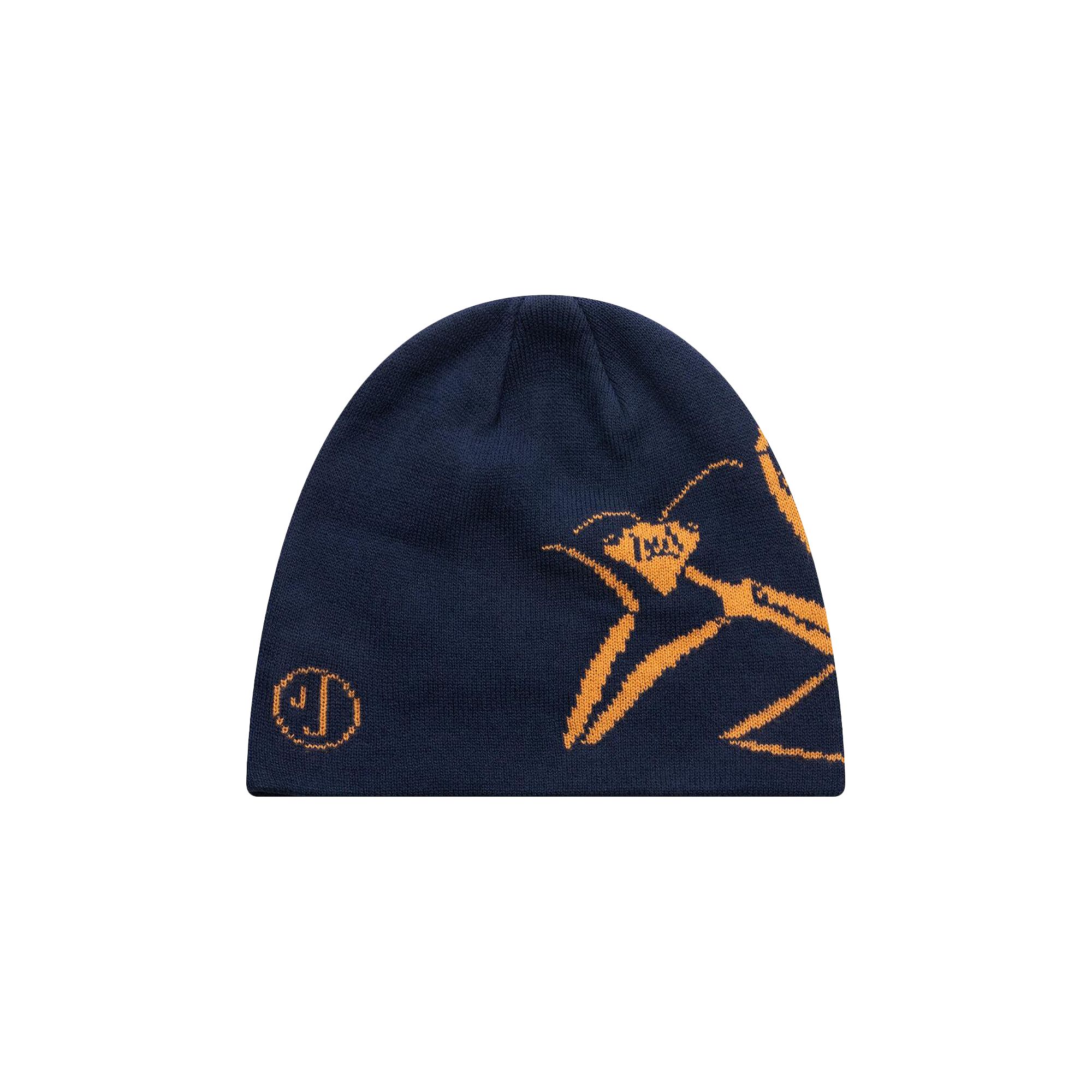Pre-owned Jungles Praying Mantis Beanie 'navy Blue' | Men's Size Onesize